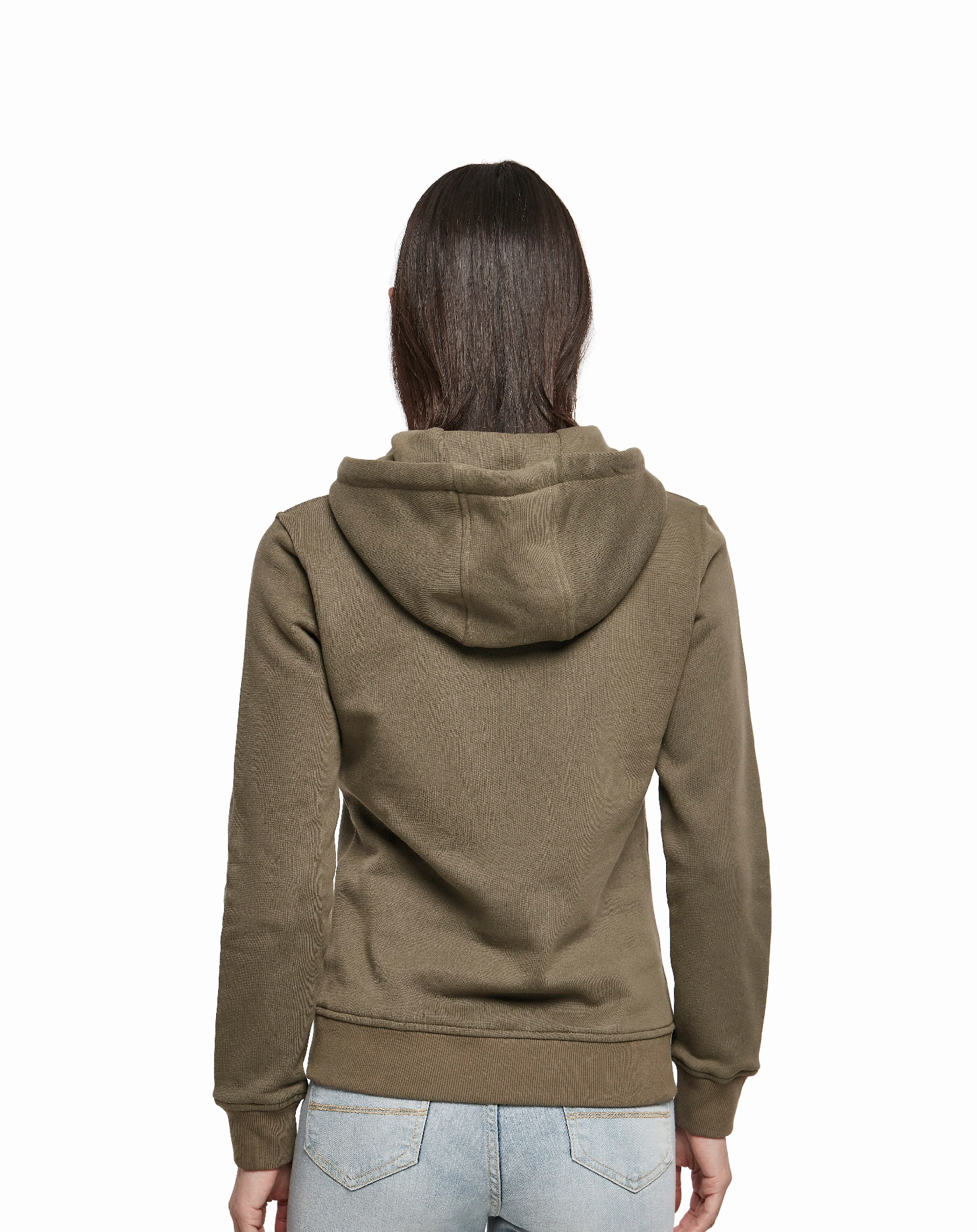 Recycled materials Women's Organic Hoodie | BLACK