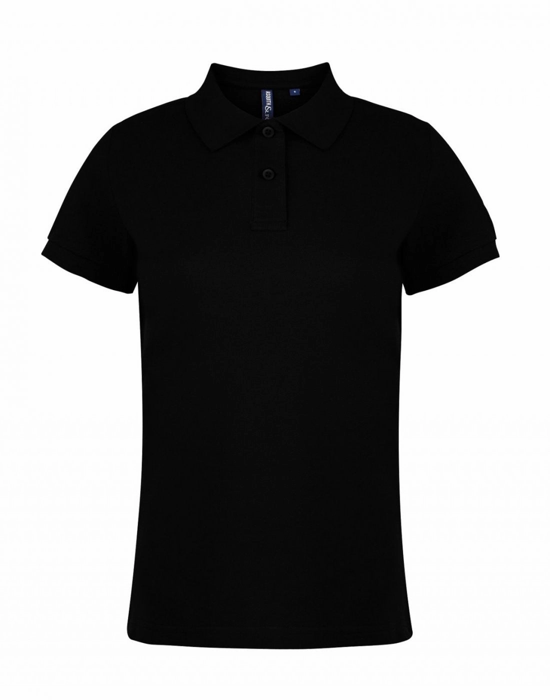 Retro Vibe Refined Layer Women's Polo | BLACK