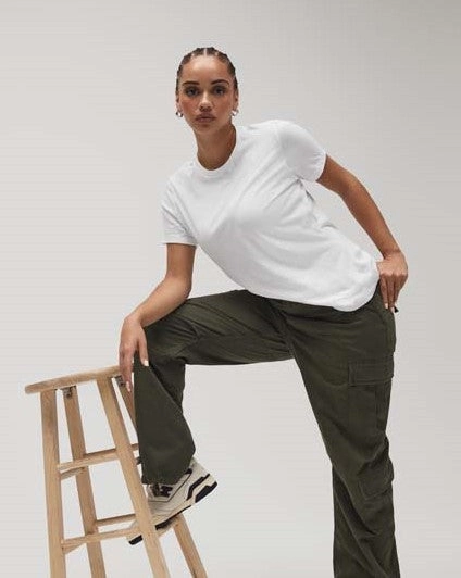 Women's Relaxed Fit Jersey Short Sleeve Tee | ATHLETIC HEATHER Outdoor Ready