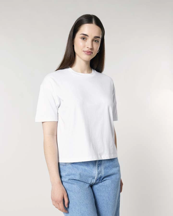 Women??s Stella Nova Boxy T-Shirt | AQUA BLUE Sophisticated Casual