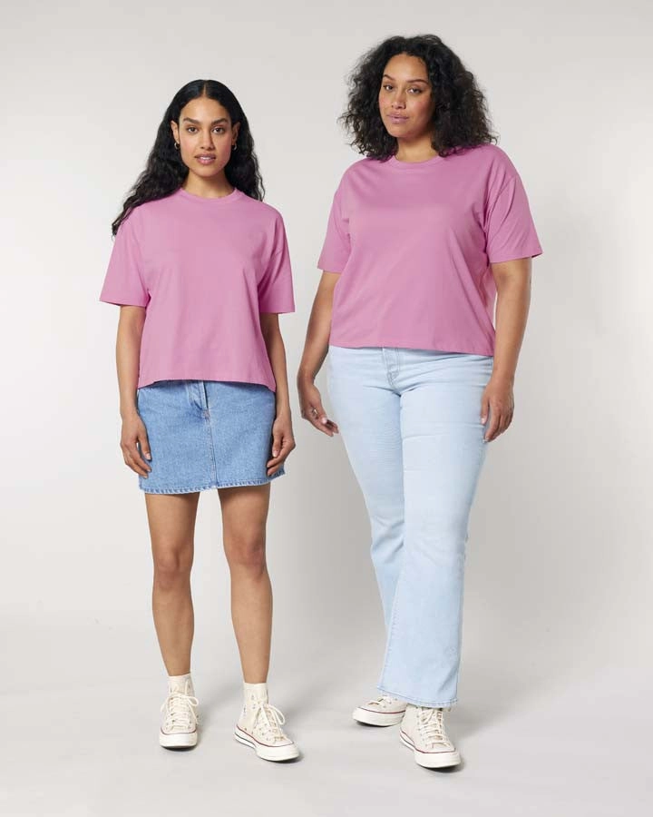 Women??s Stella Nova Boxy T-Shirt | AQUA BLUE RecycledBlend Comfy Essentials Wear