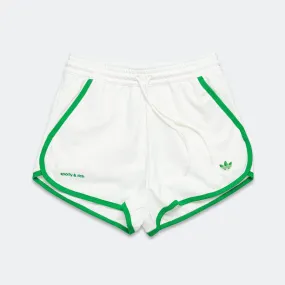 Flexible Gusset Double Layered Hem Womens Tennis Short x Sporty & Rich - Off White