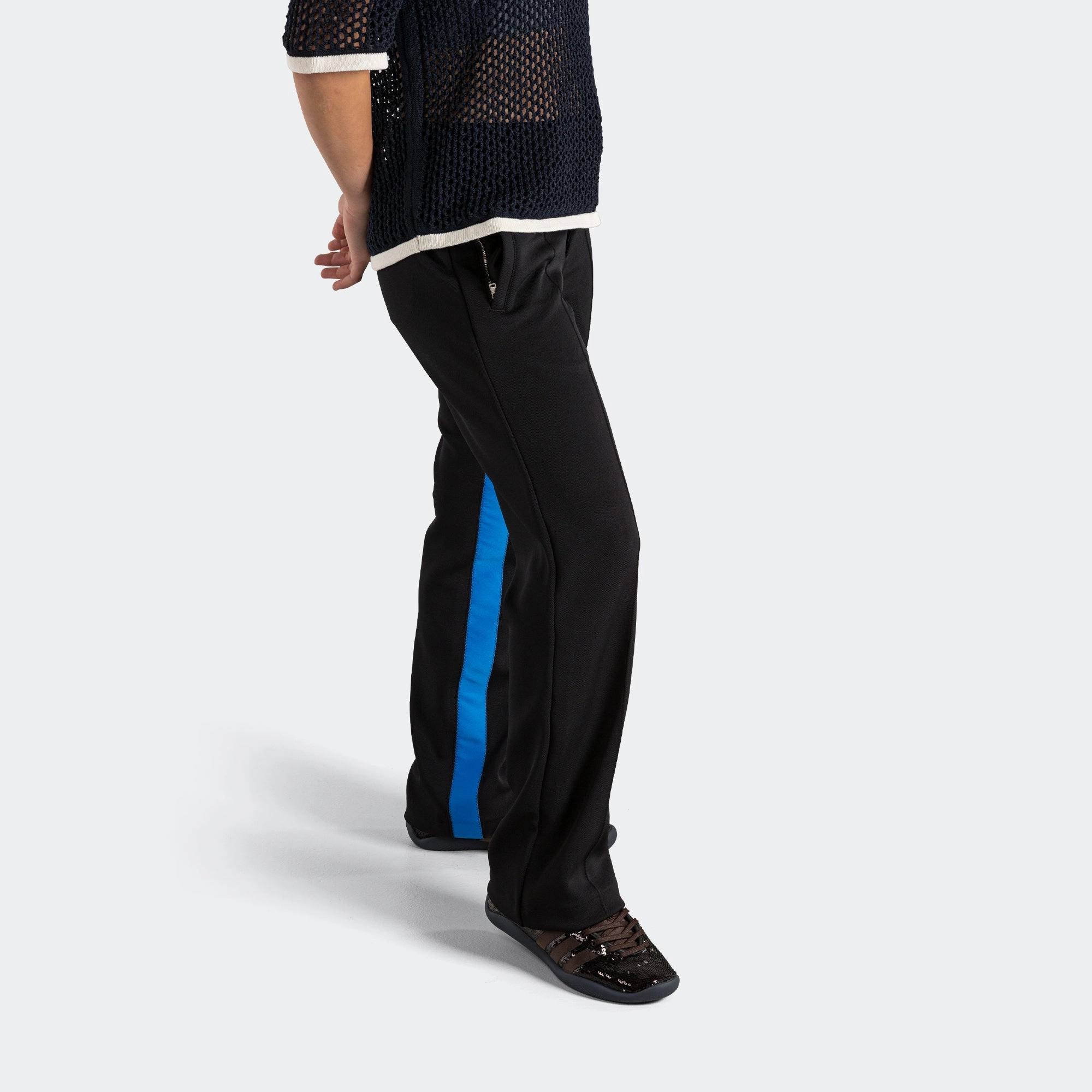 Tagless Labeling Womens Pique Track Pant x Wales Bonner - Black