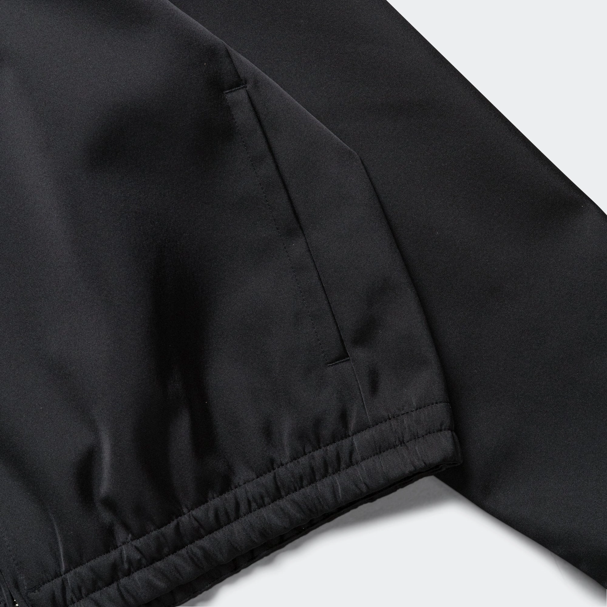 Womens Satin Hoodie x Wales Bonner - Black easy to pair