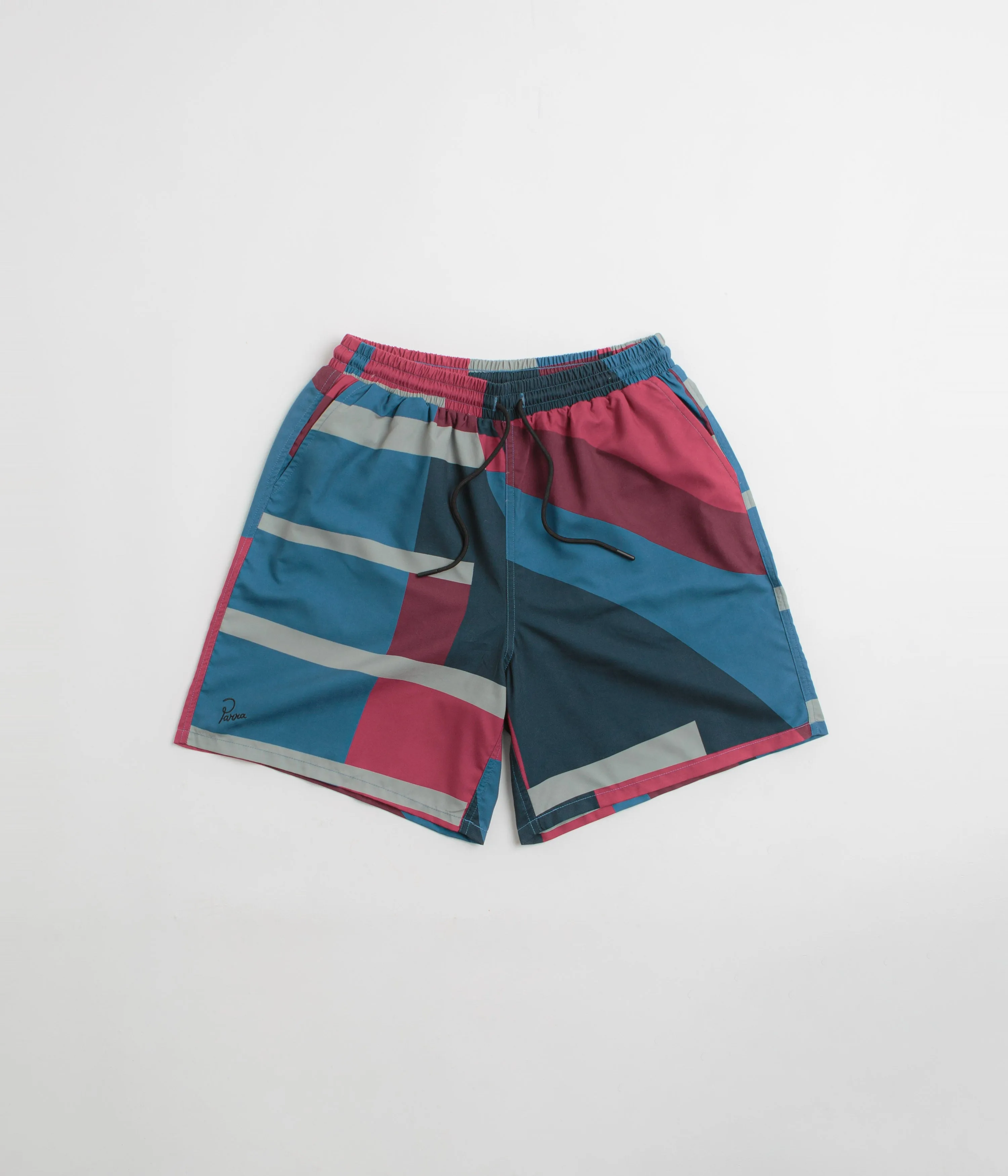 Modern Cut by Parra Vertical Forest Swim Shorts - Blue