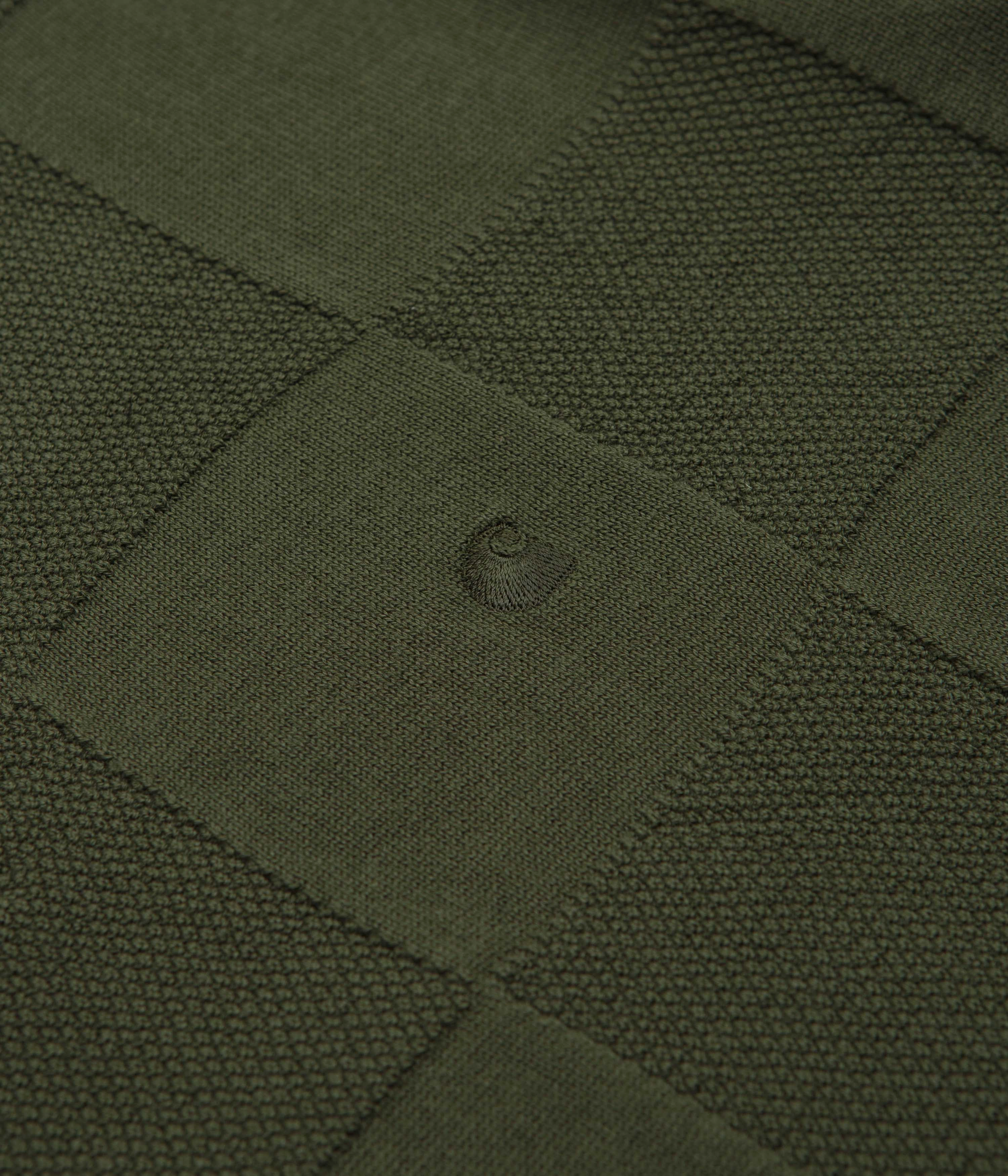 Carhartt Checker Polo Shirt - Dollar Green Polished Look Ergonomic Sleeve Cut