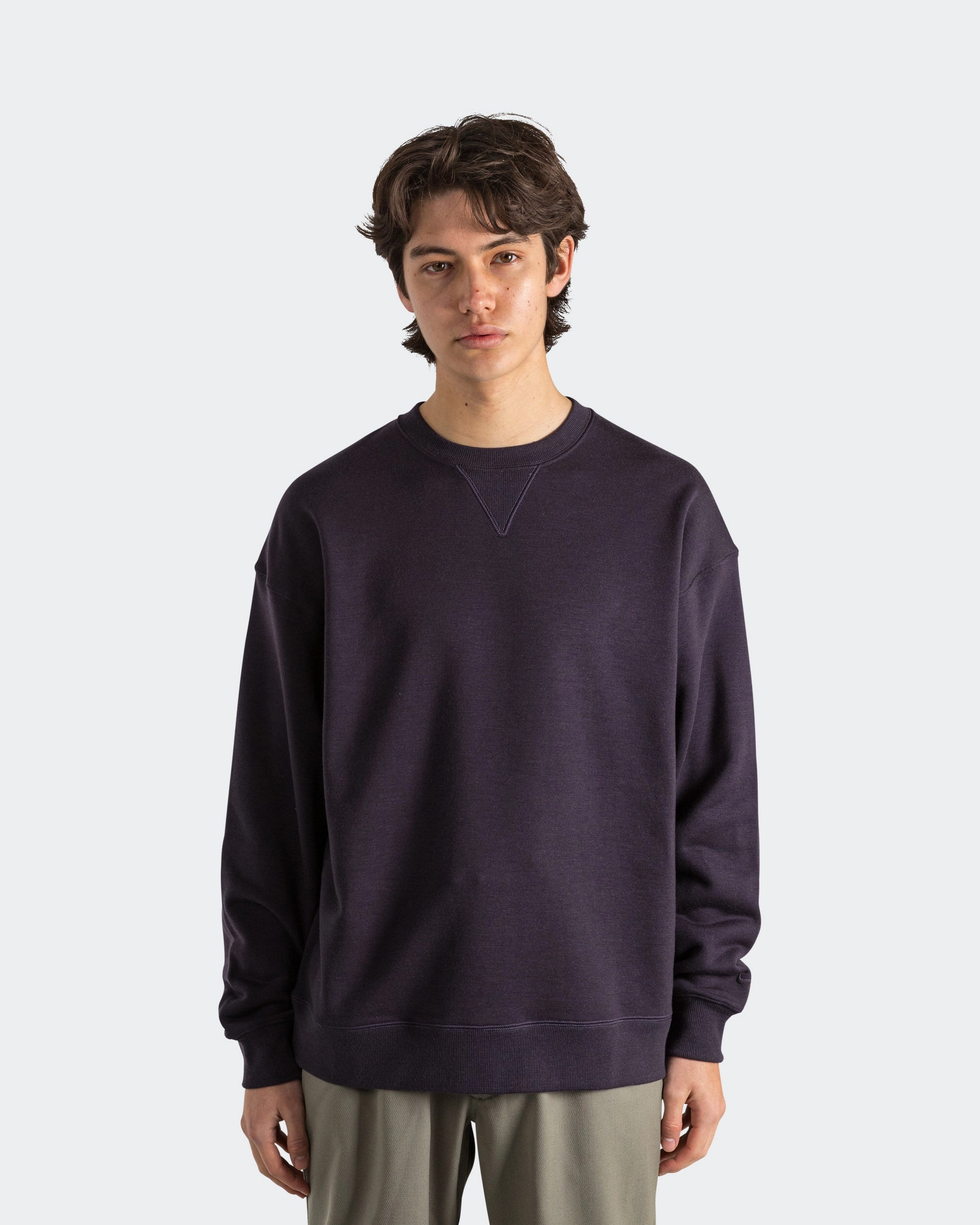 Wool Classics Crew - Cave Purple dry cleanable Fashion Wear