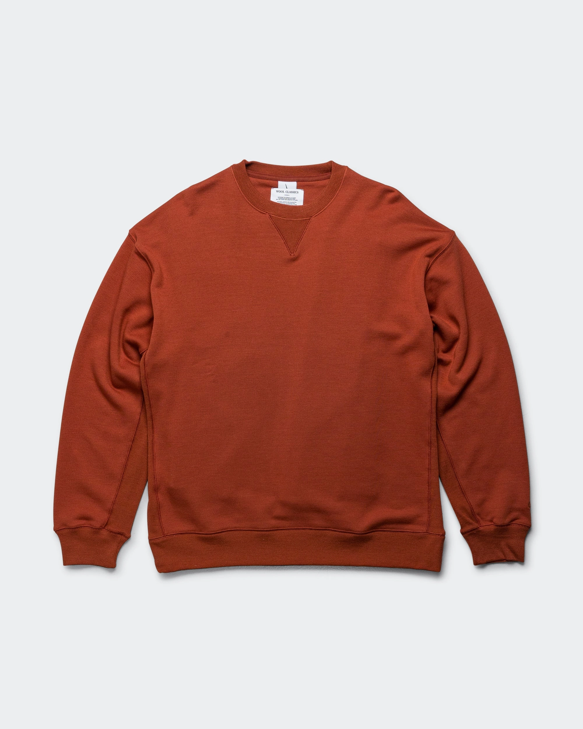 Classic Minimal Muscular Frame Wool Classics Crew - Mars Stone