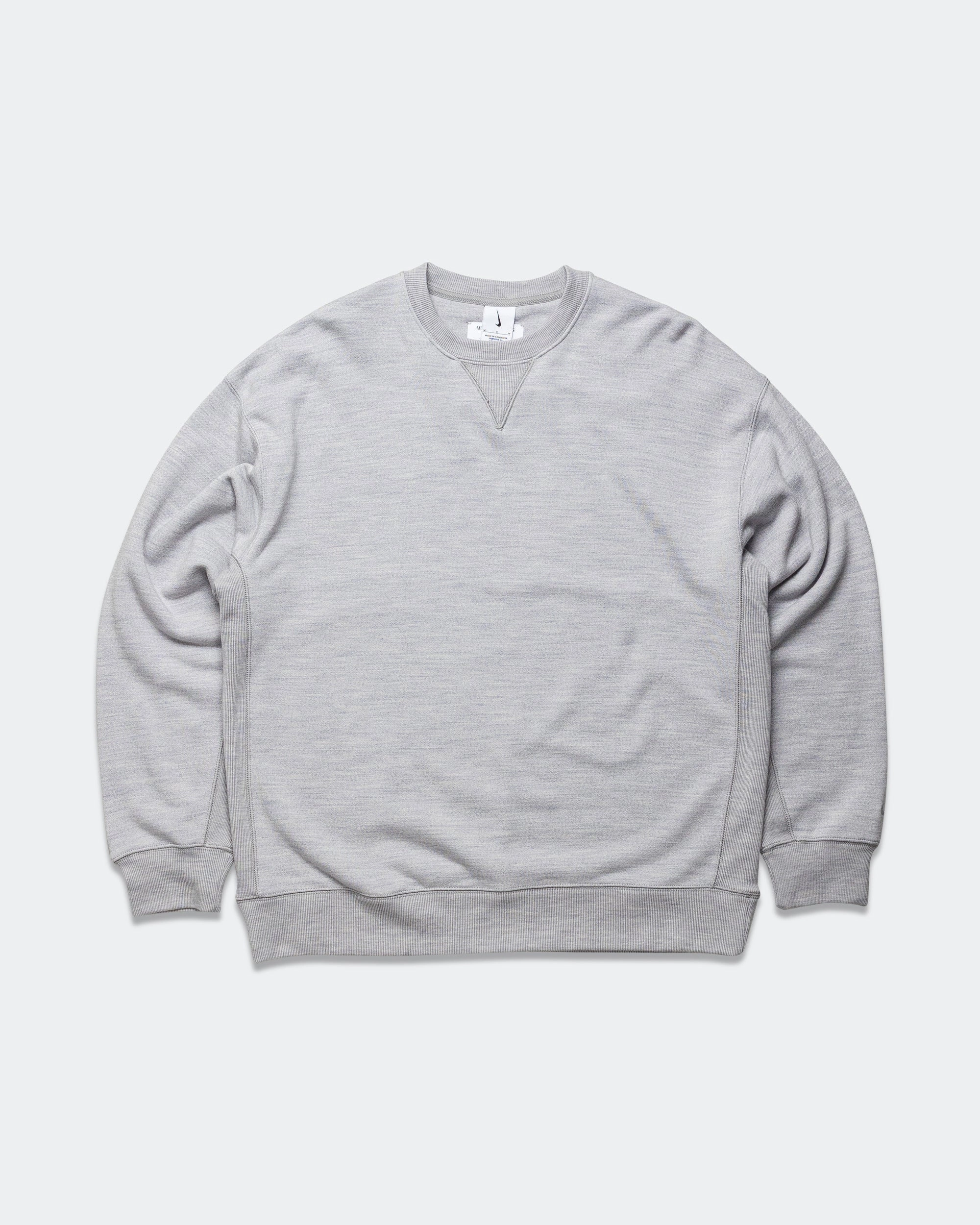 Layer Bold surfing suitable Wool Classics Crew - Matte Silver/Heather Grey