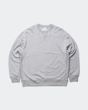 Layer Bold surfing suitable Wool Classics Crew - Matte Silver/Heather Grey