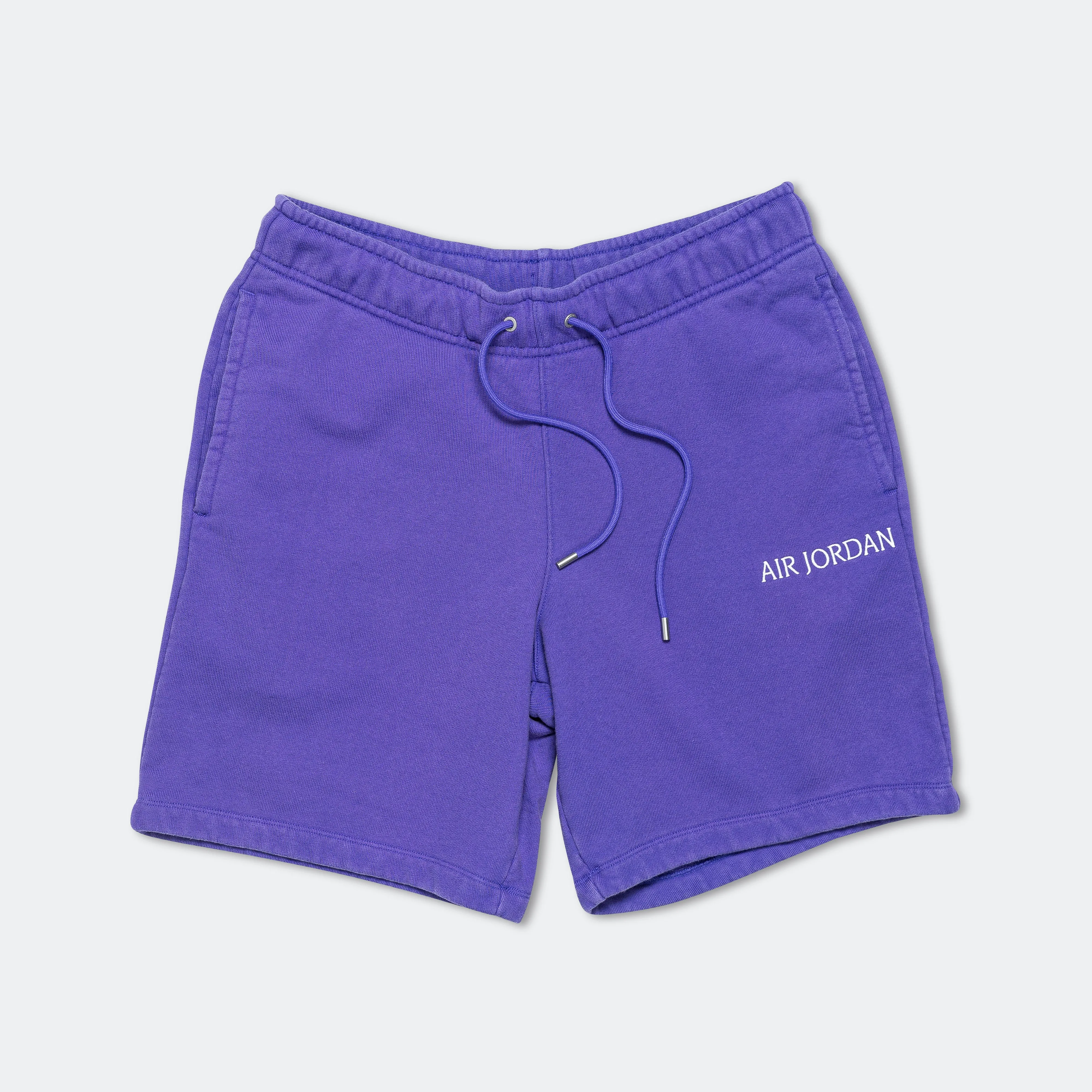 Everyday Style Reinforced Hemlines Wordmark Fleece Short - Dark Concord/Sail