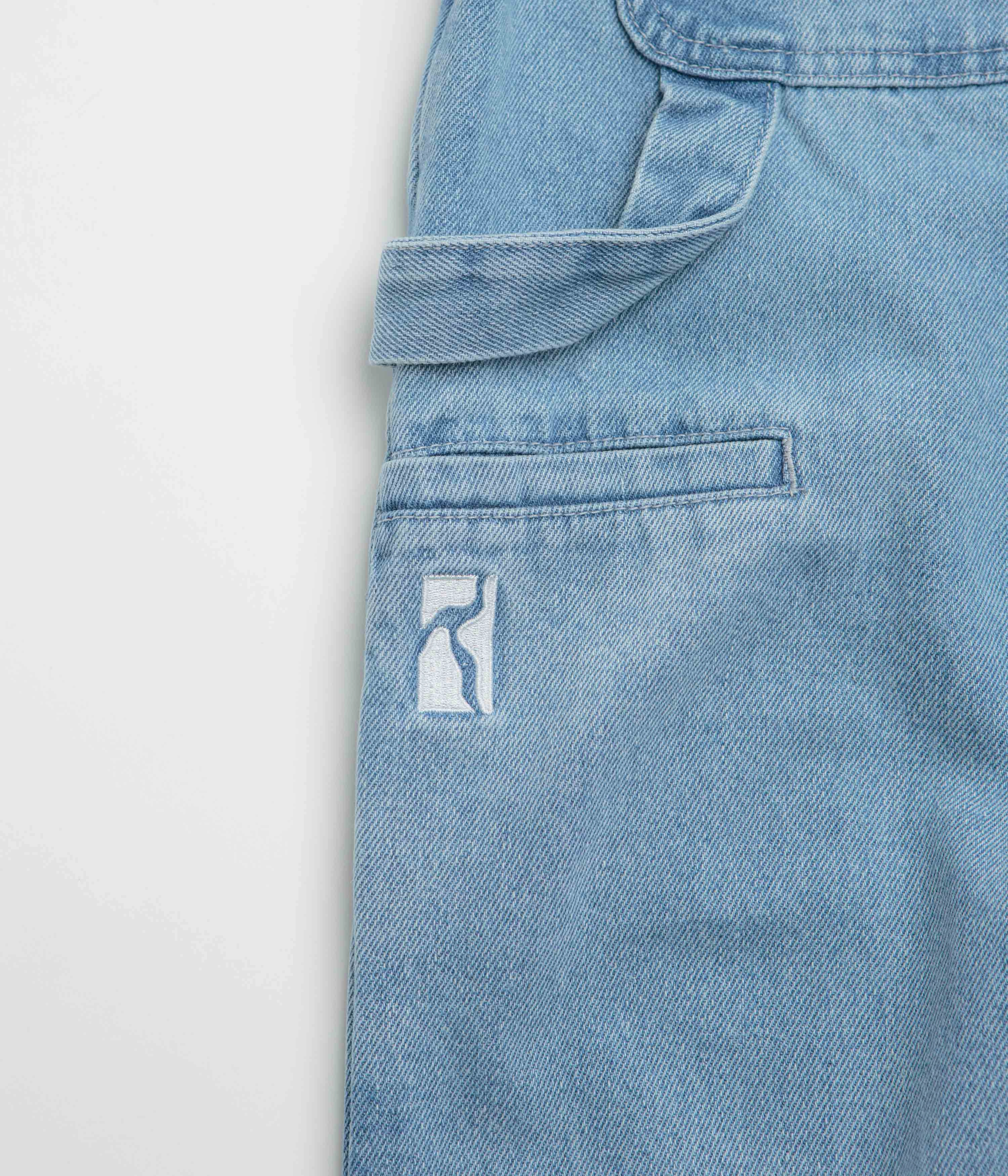 Poetic Collective Sculptor Pants - Light Denim Chic Style