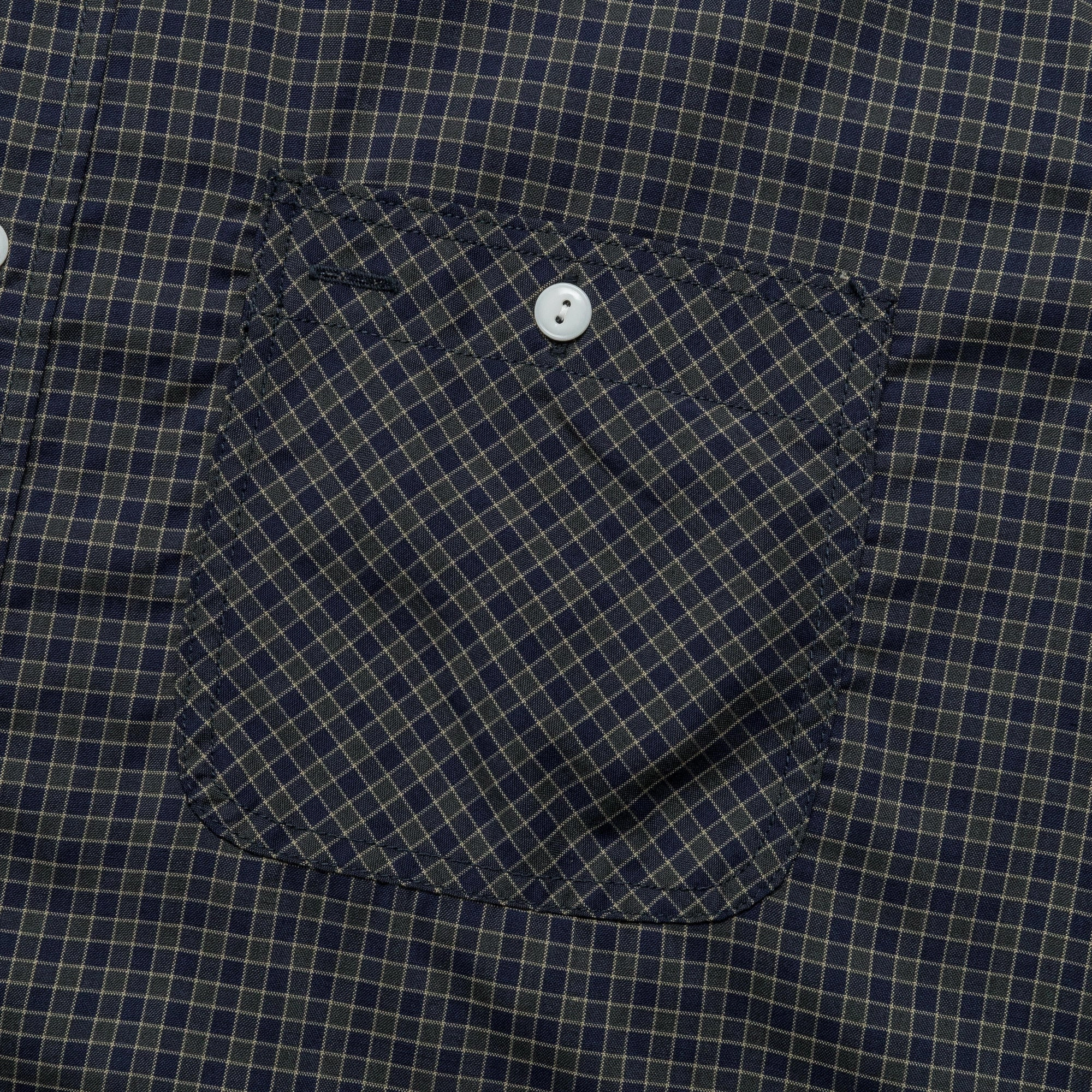 Student Essential WORK Wool Plaid Shirt - Green