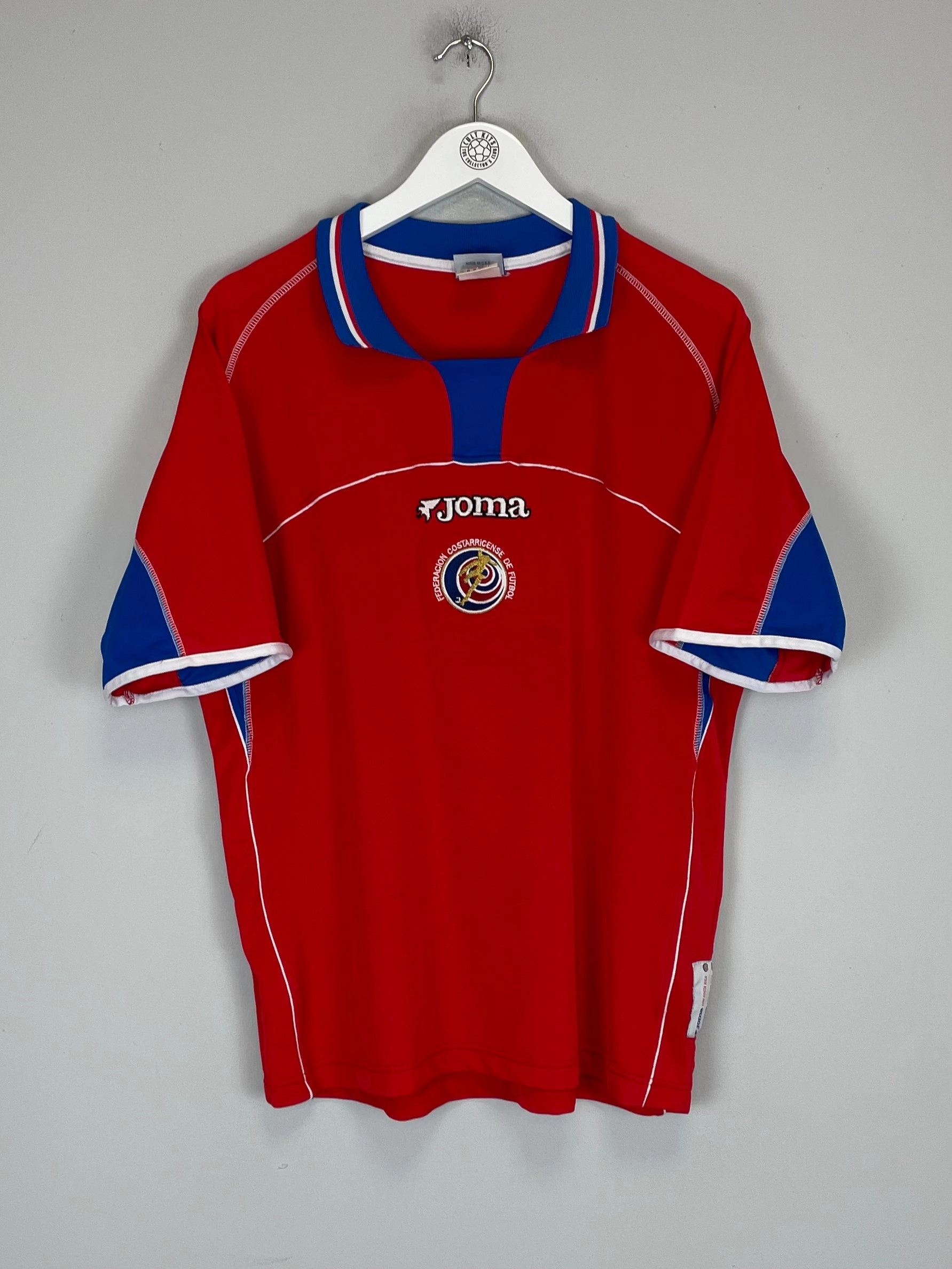 2002 COSTA RICA HOME SHIRT (S) JOMA Breathable Back Ventilation Tagless Label Design