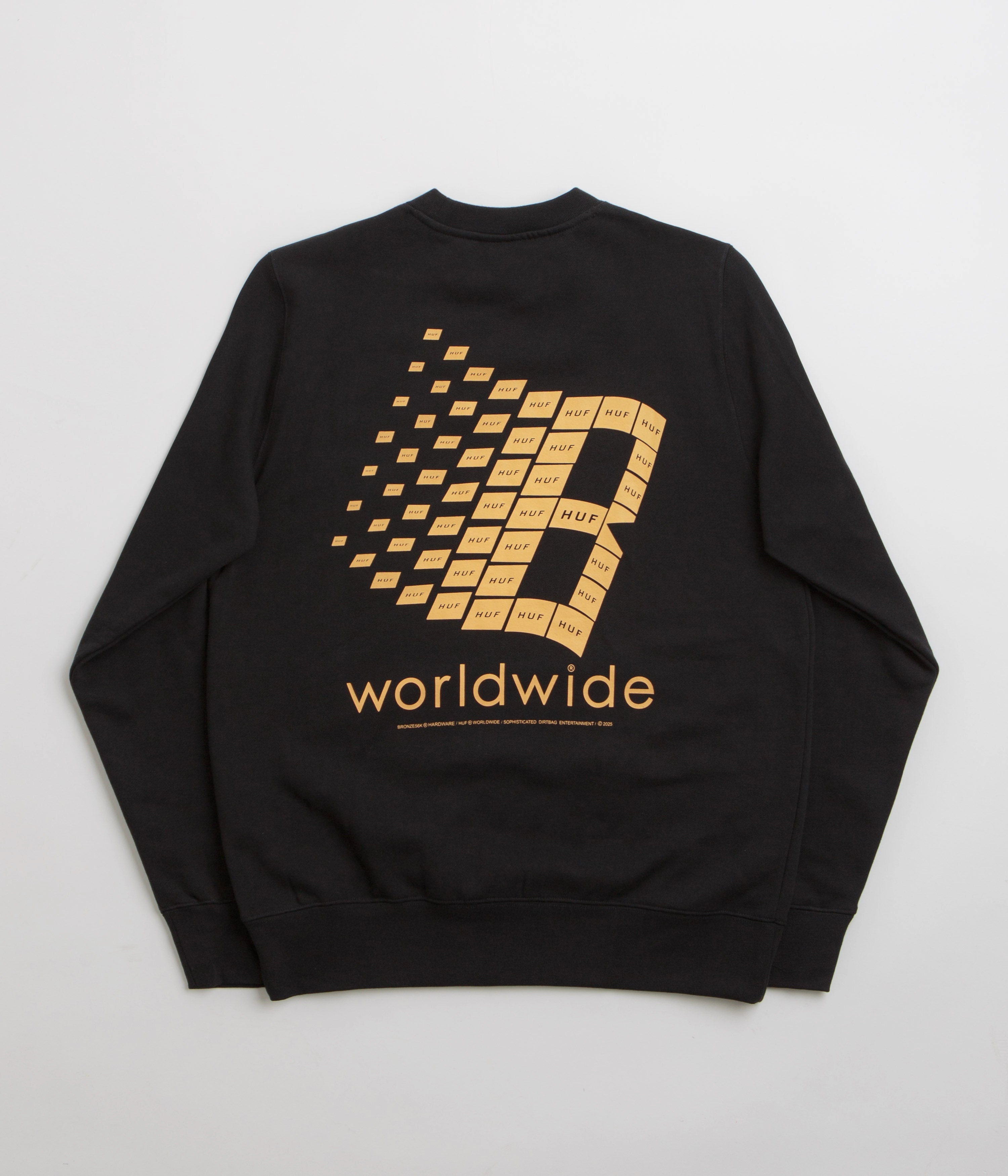 Cozy Gear HUF x Bronze 56K Crewneck Sweatshirt - Black