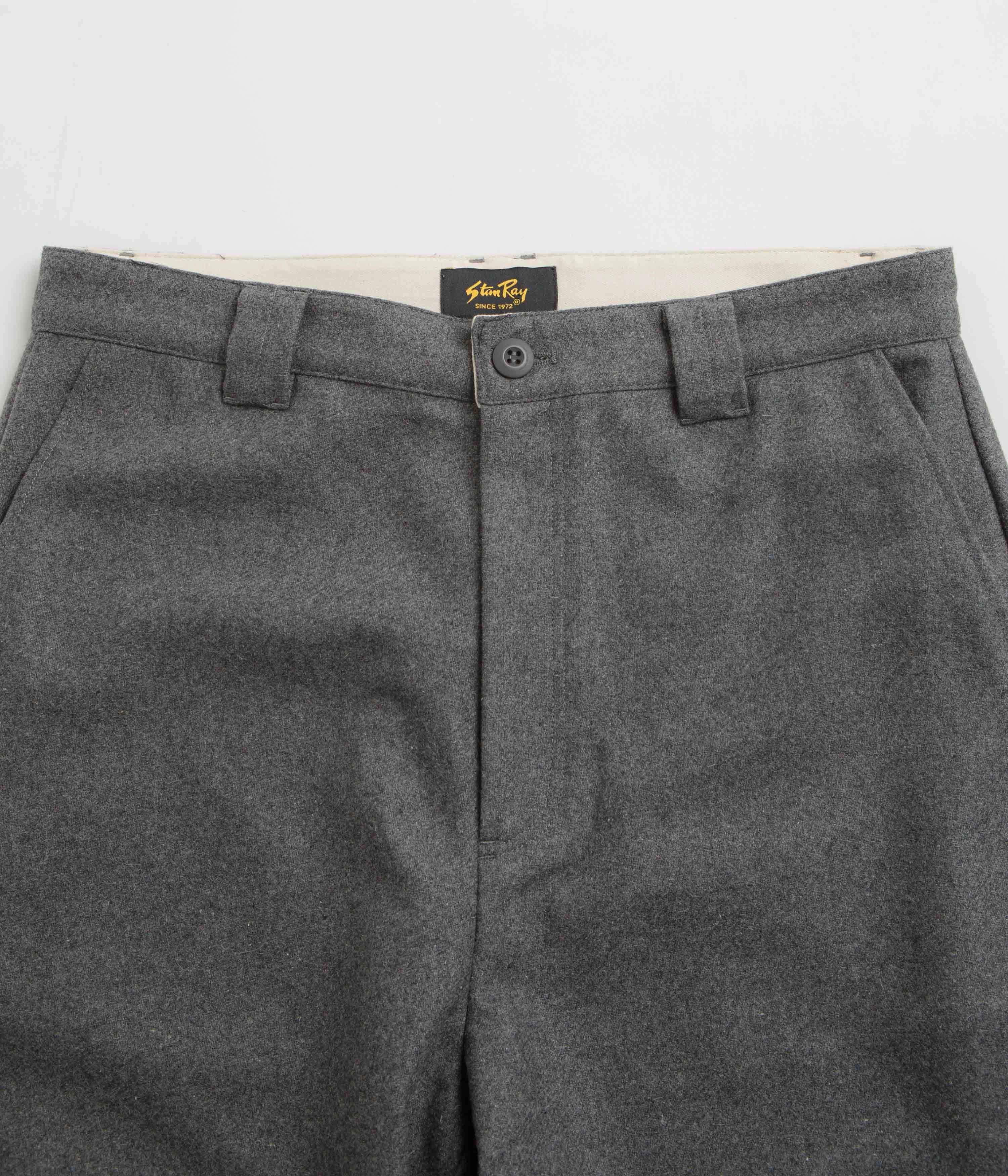 Bonded Seam Technology Sporty Look Stan Ray A Pants - Charcoal Wool