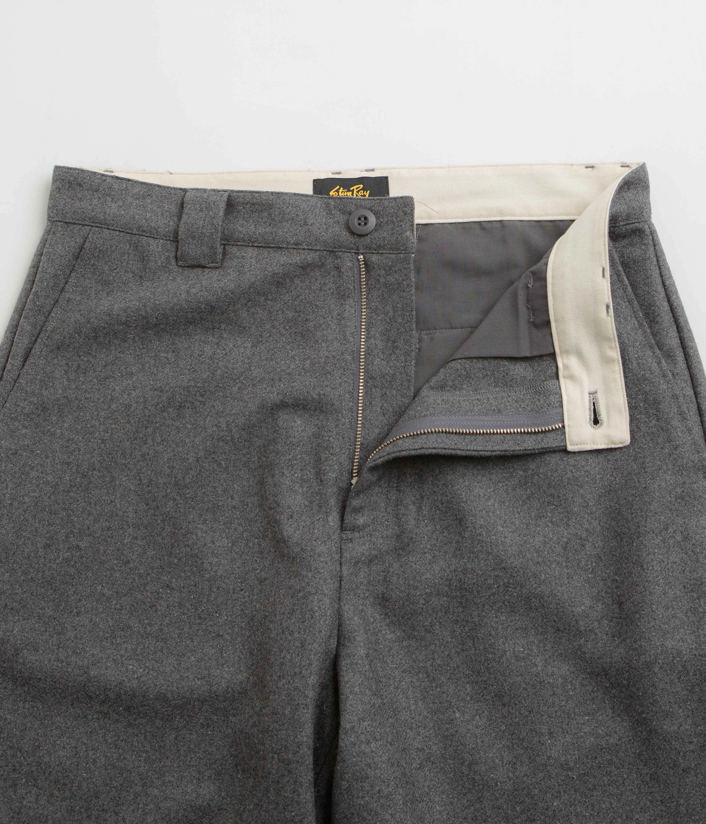 Stan Ray A Pants - Charcoal Wool Breathable Lining All-Season Wear