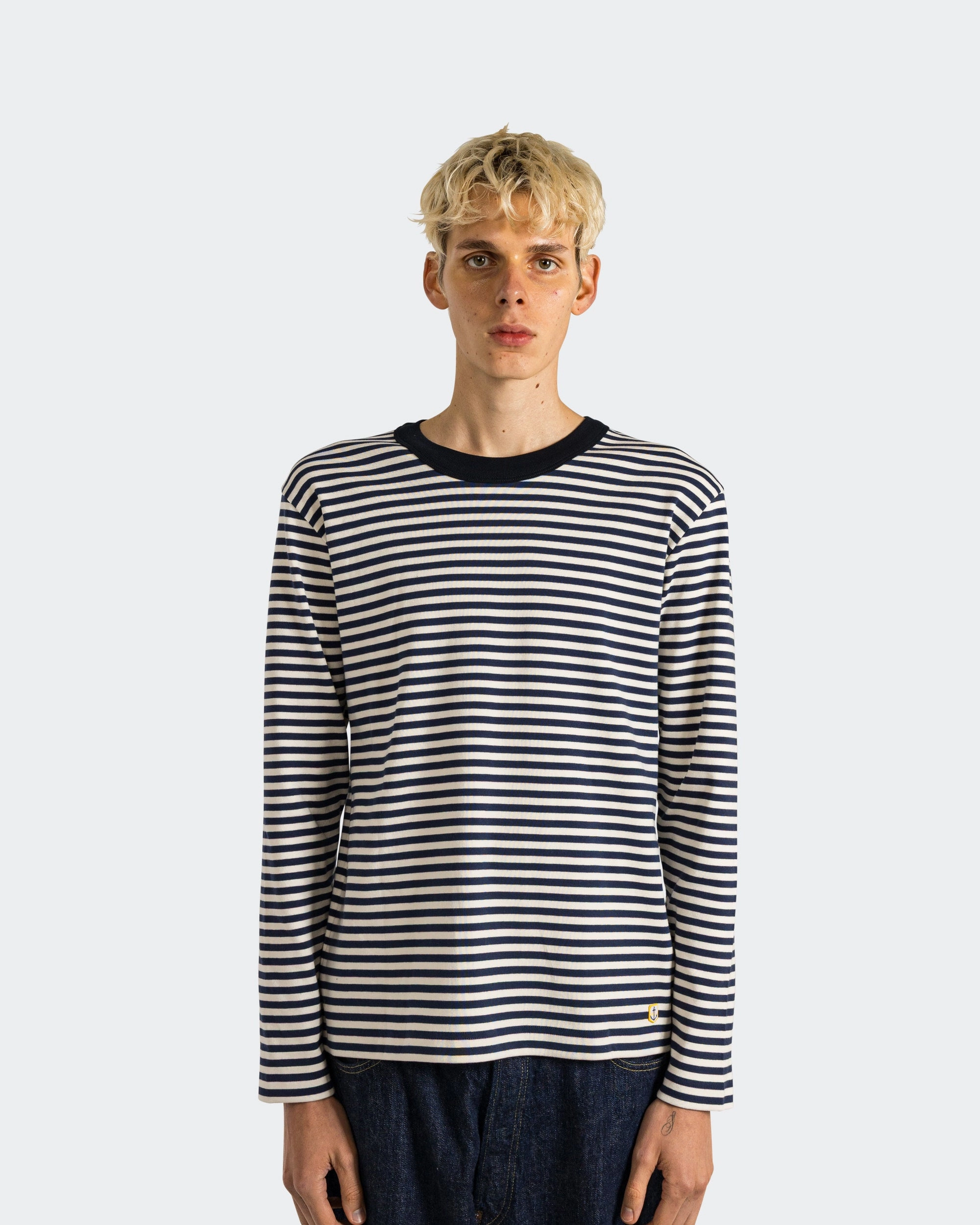 Heritage Mariniere LS T-Shirt - Marine Deep/Milk City Smart Look