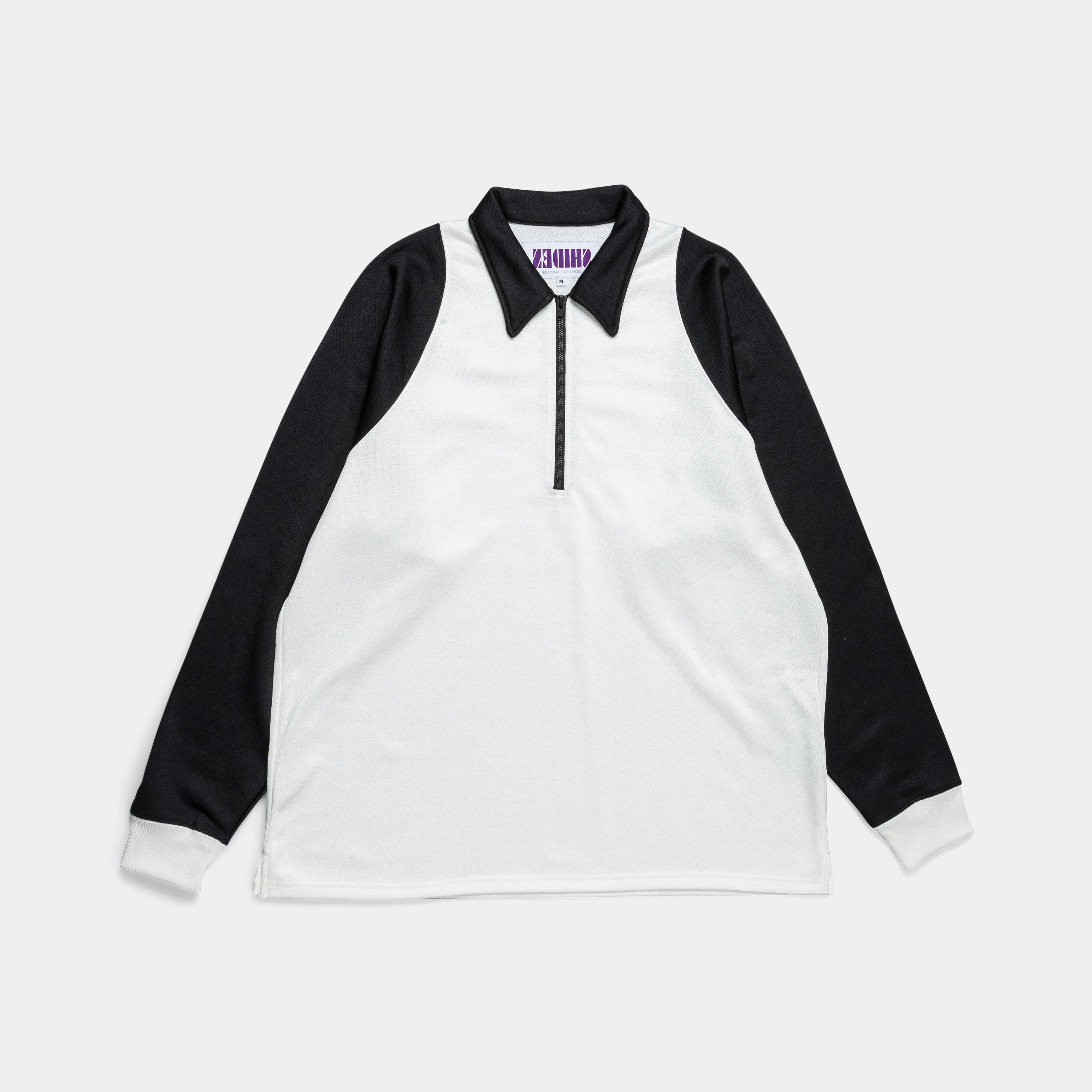 Easy Styling Pullover L/S Polo - Off White/Black
