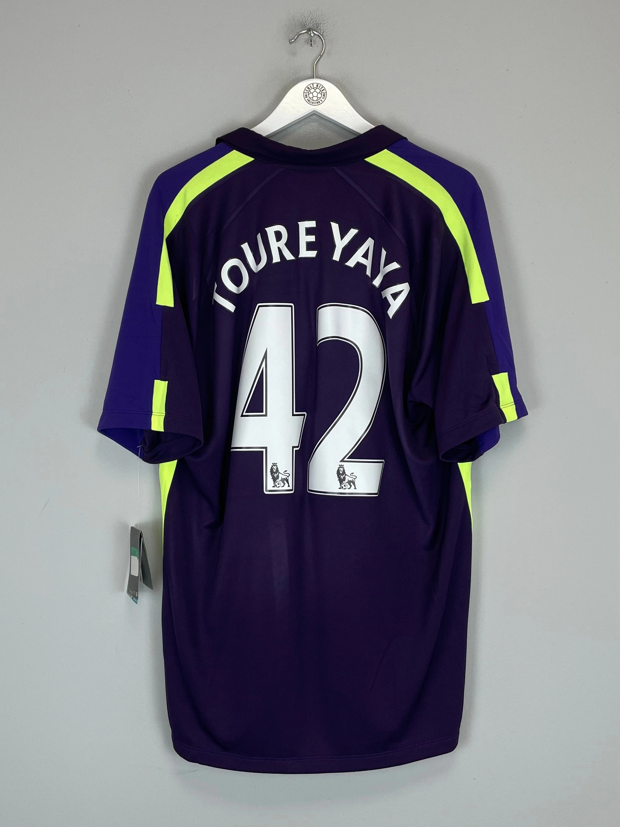 2014/15 MANCHESTER CITY TOURE YAYA #42 *BNWT* THIRD SHIRT (XL) NIKE Energy Wear