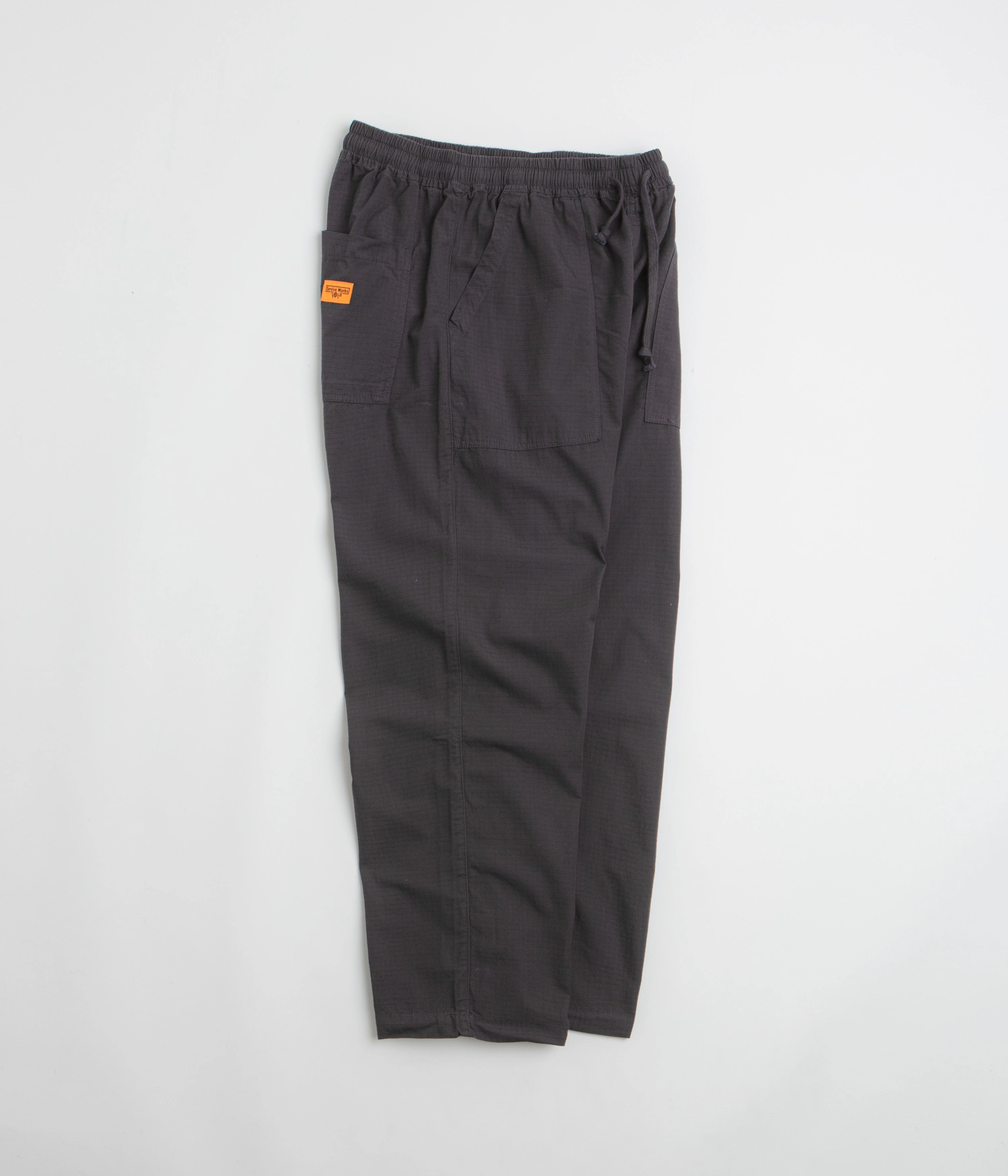 Service Works Ripstop Chef Pants - Washed Black Sustainable Material Blend Layered Style