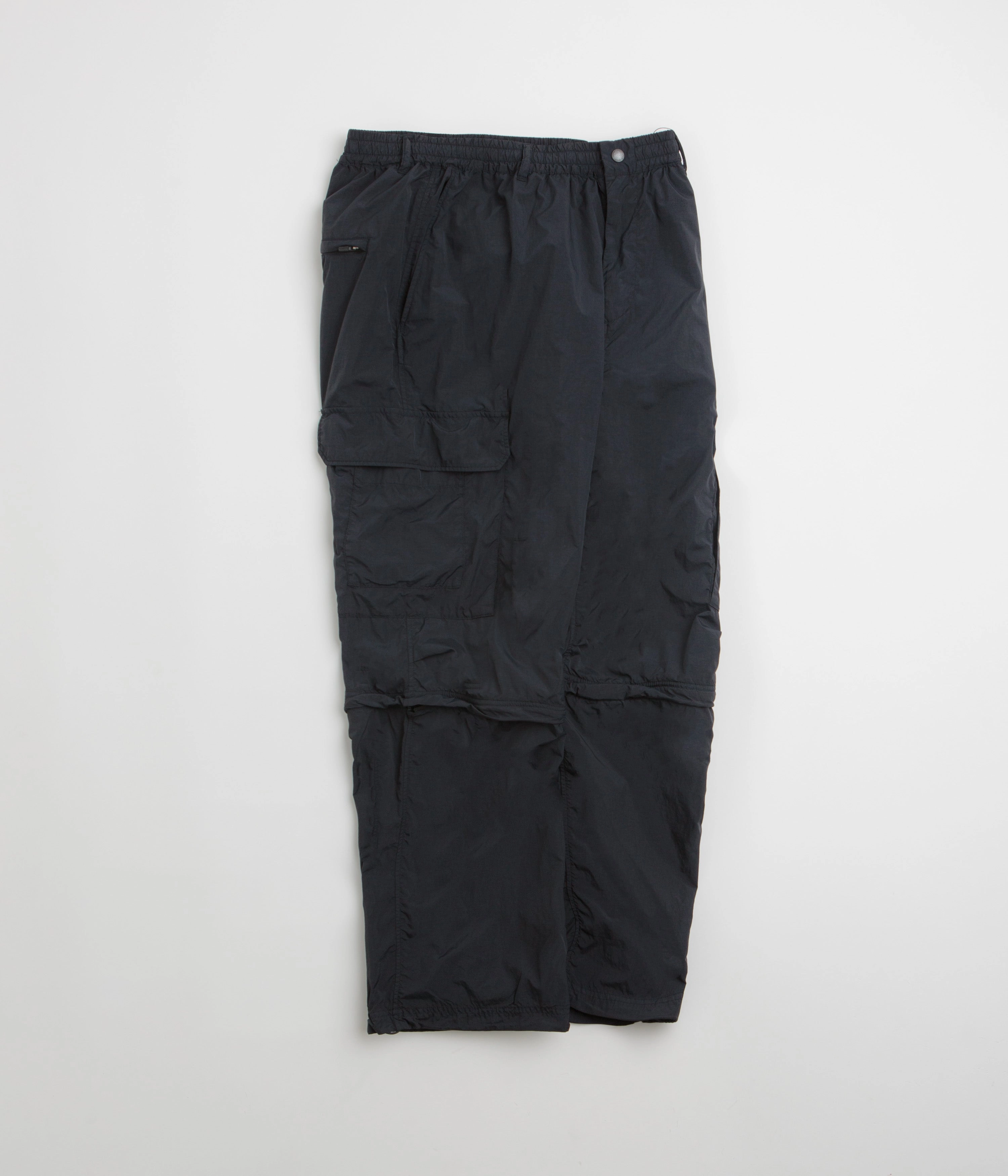 All Day Fit Snow Peak Garment Dyed Convertible Pants - Black