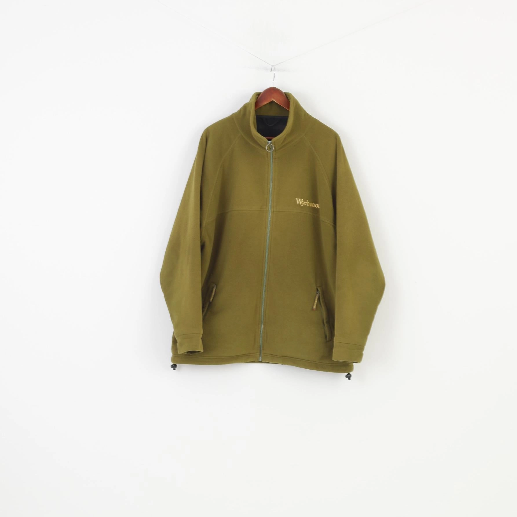 Credit Philanthropy Wychwood Men XXL Fleece Green Full Zipper Polyester Vintage Jacket Top