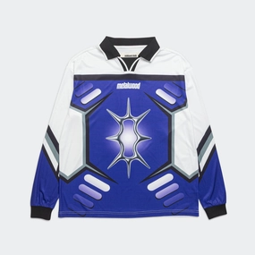 X-Games LS Jersey - White/Blue-Purple Layered Neckline