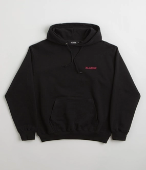 Durable Quality Breathable Mesh Panels XLarge Chenille Slanted OG Hoodie - Black