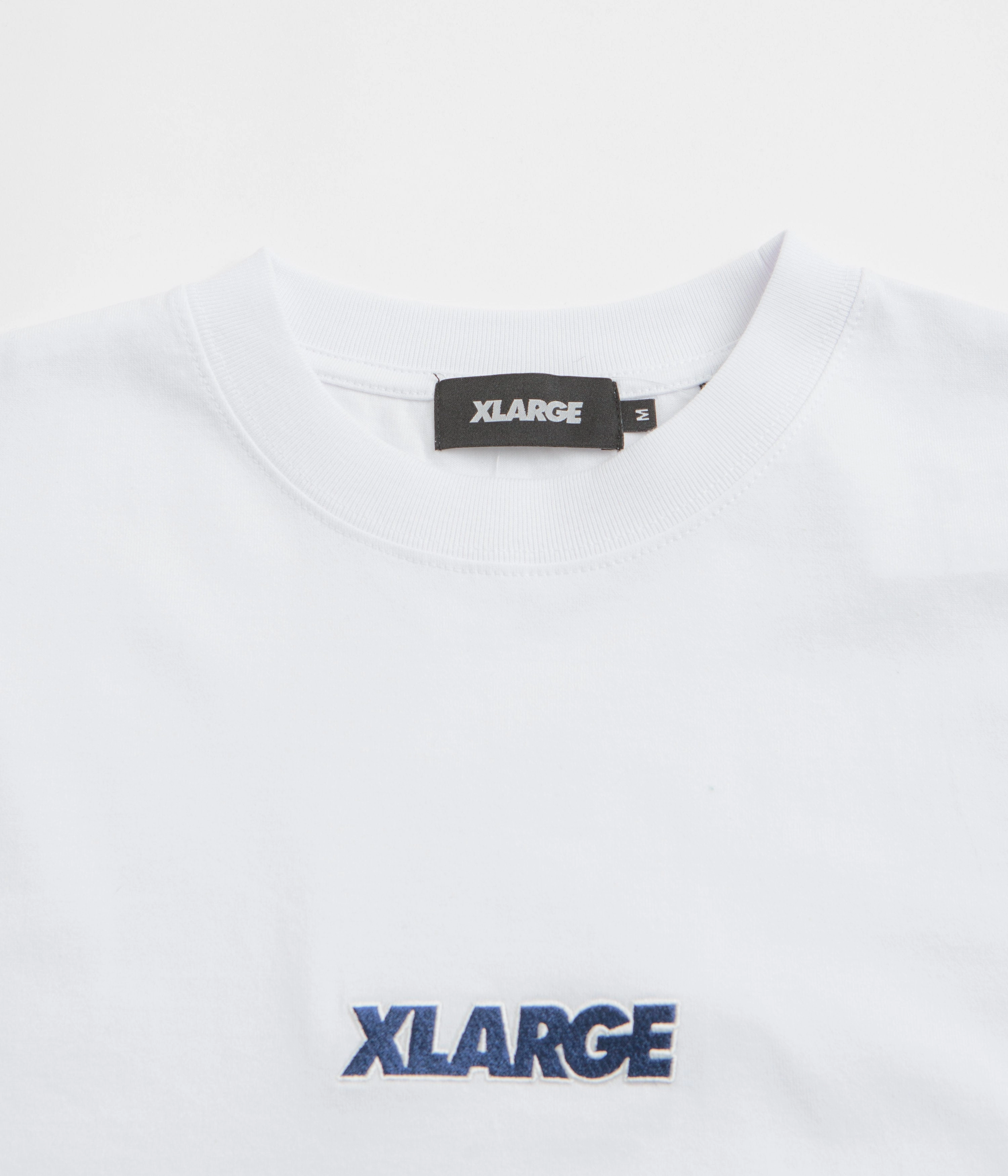 Day-to-Day Comfort Fashionable XLarge Embroidered Standard Logo T-Shirt - White