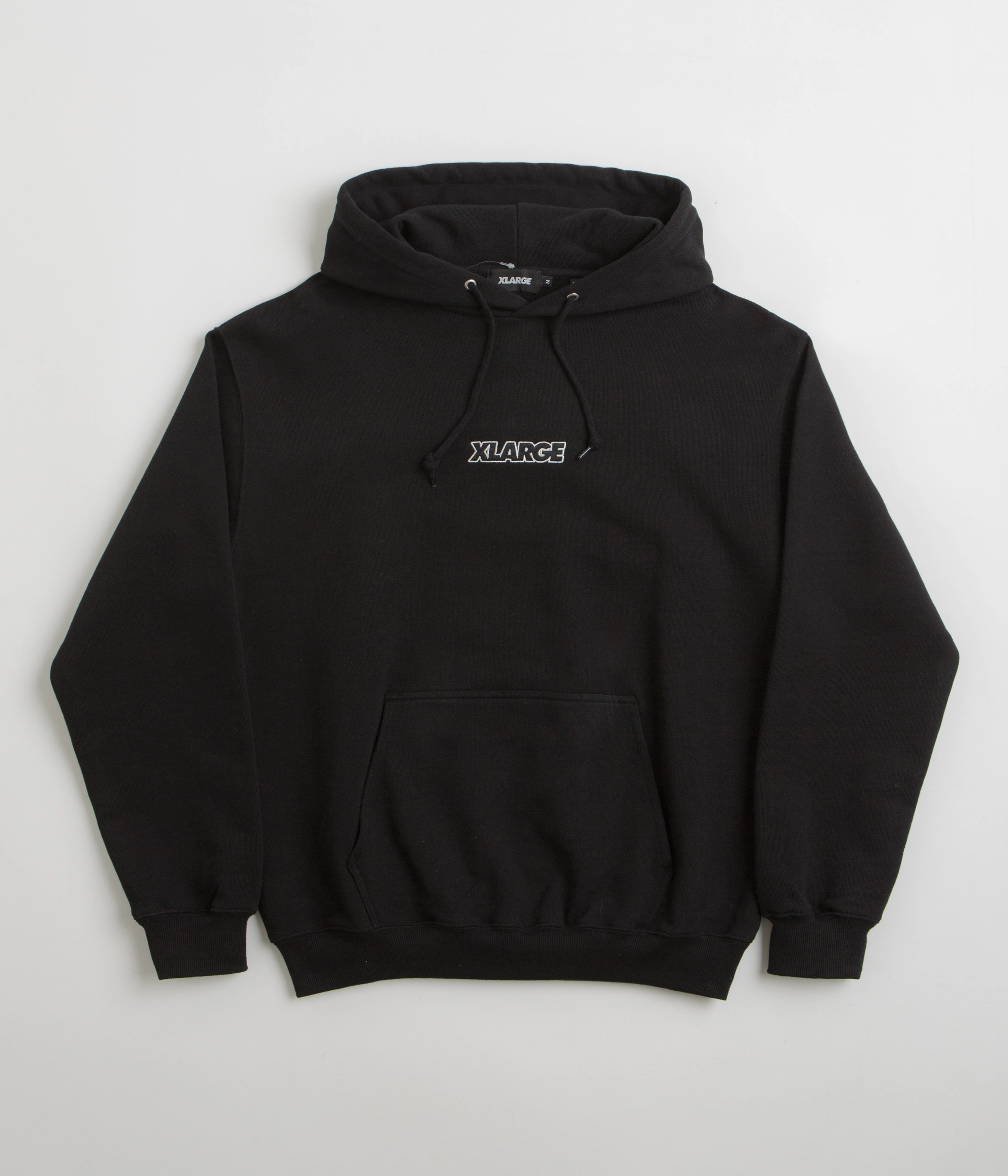 Suburban style LGBTQ  fashion XLarge Standard Logo Hoodie - Black