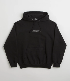 Suburban style LGBTQ  fashion XLarge Standard Logo Hoodie - Black