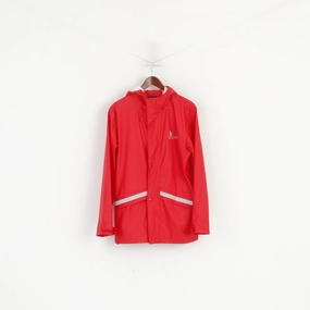 Speak XPLOR Men S Tracksuit Red Rainproof Jacket Pants Polyurethane Hooded Reflective Set