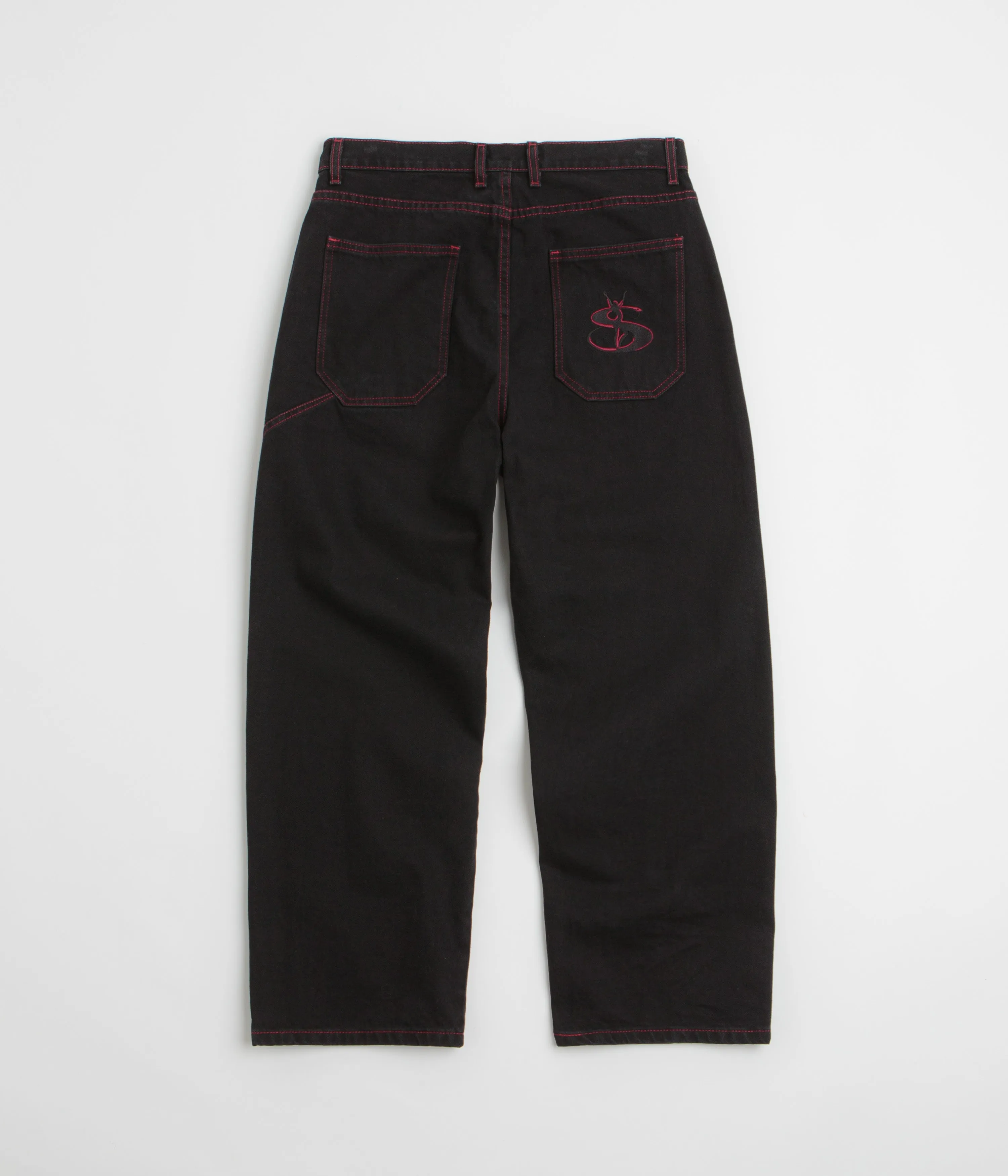 Street Approved Modern Appeal Yardsale Phantasy Jeans - Black / Red