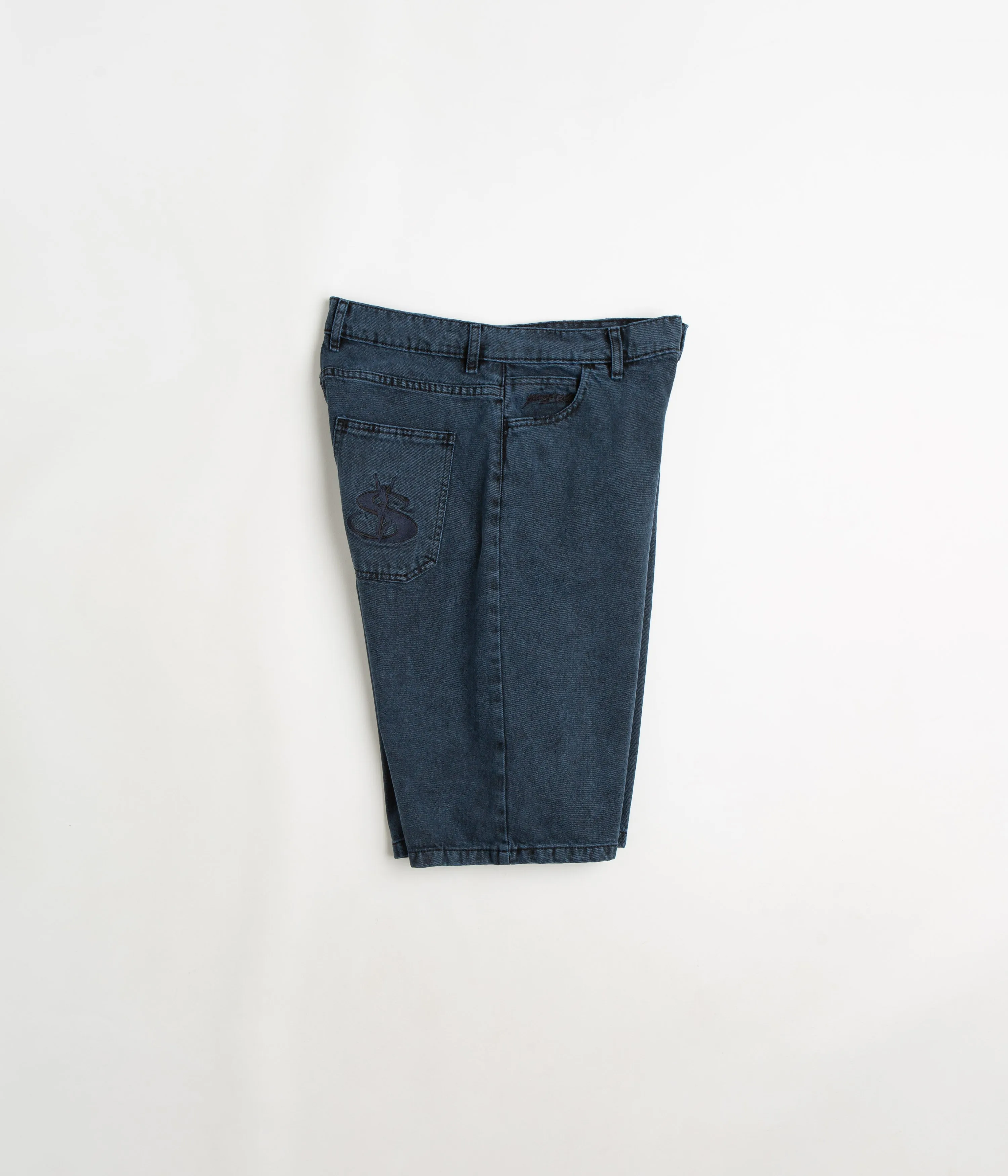 Yardsale Phantasy Shorts - Overdyed Blue Quick Access Pockets Easy Fit