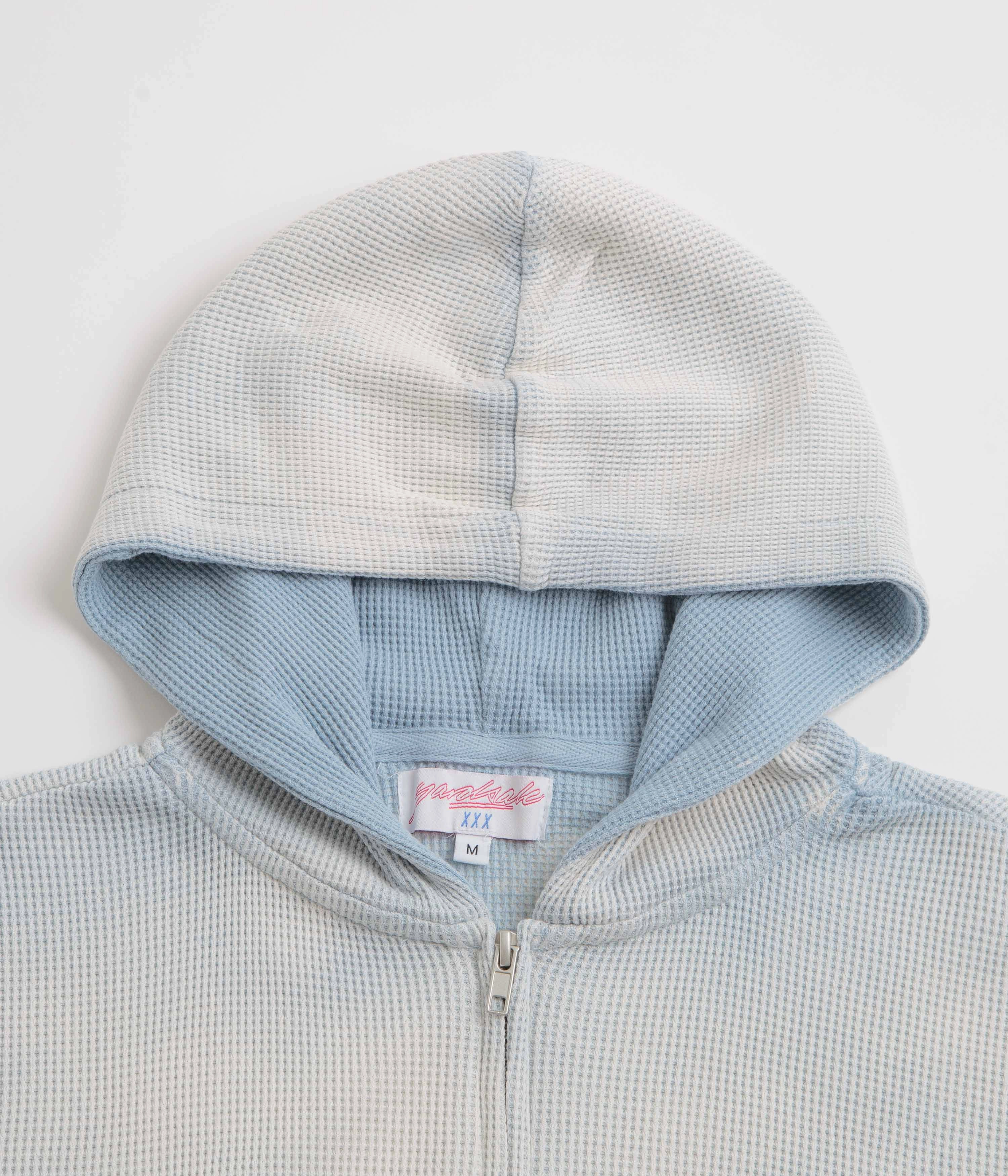 New Year's Eve wear Yardsale Bleached Waffle Hoodie - Blue
