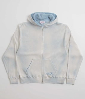 Yardsale Bleached Waffle Hoodie - Blue Skater Vibe Fashion Smart
