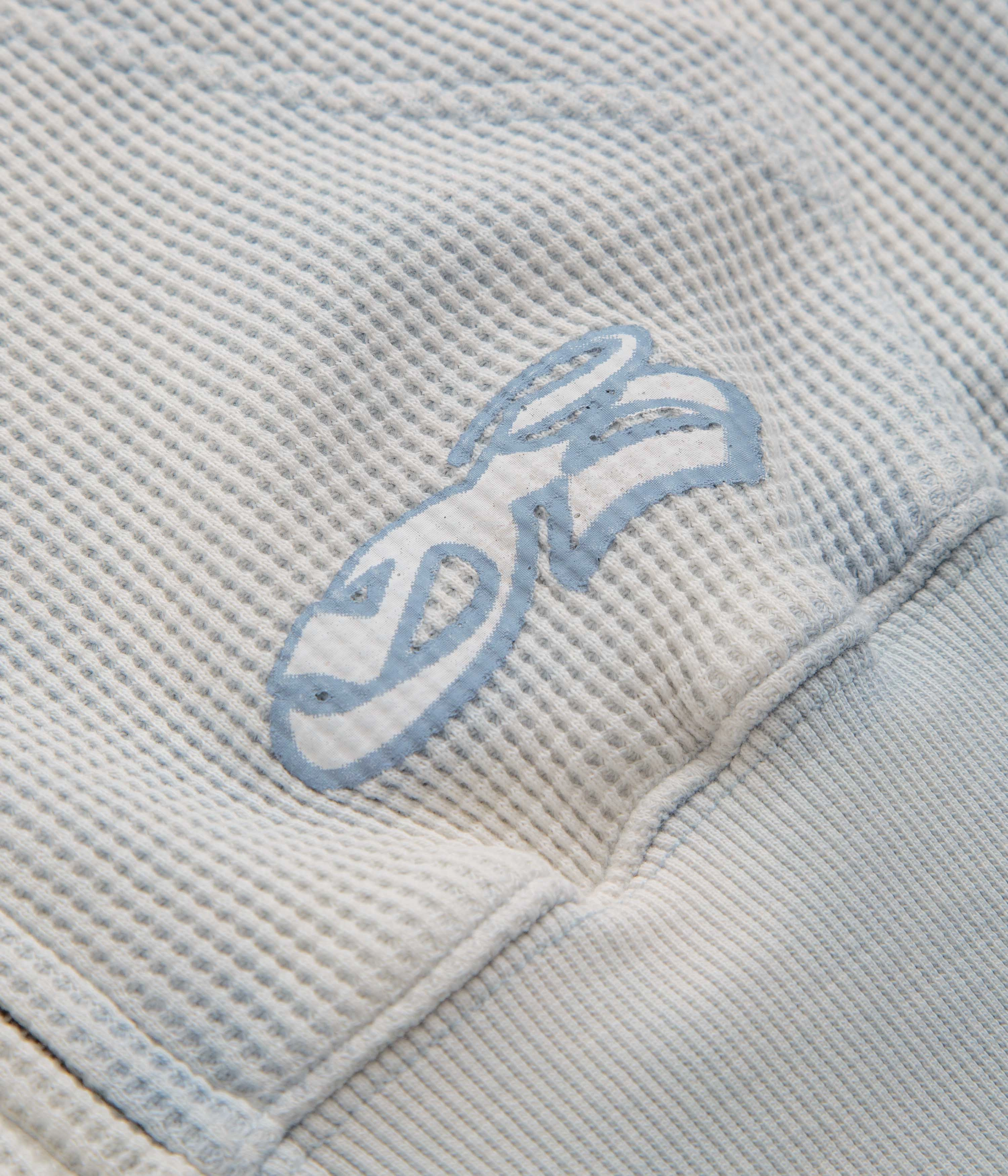 Outdoor Wear Yardsale Bleached Waffle Hoodie - Blue