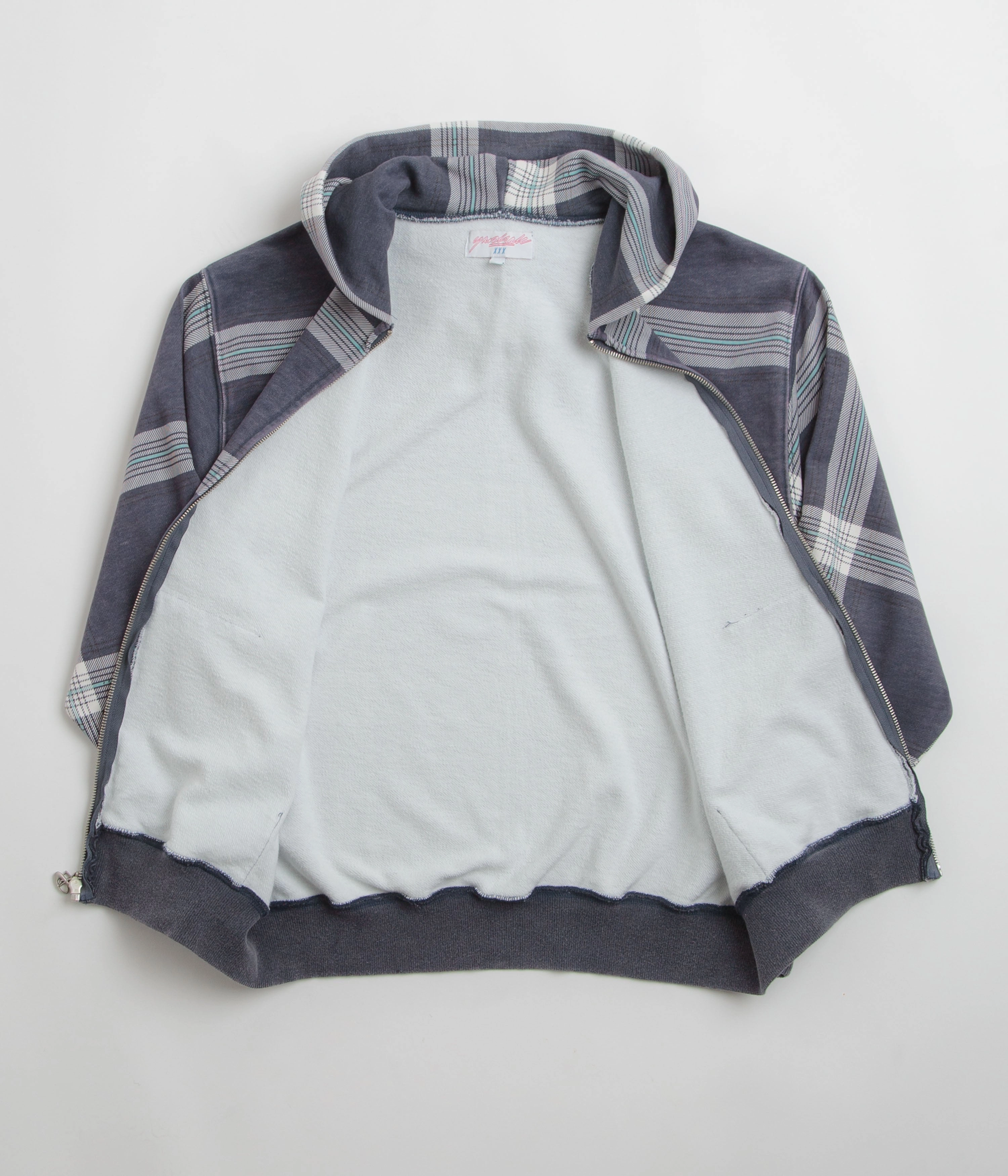 Yardsale Crib Checked Hoodie - Blue Georgette details