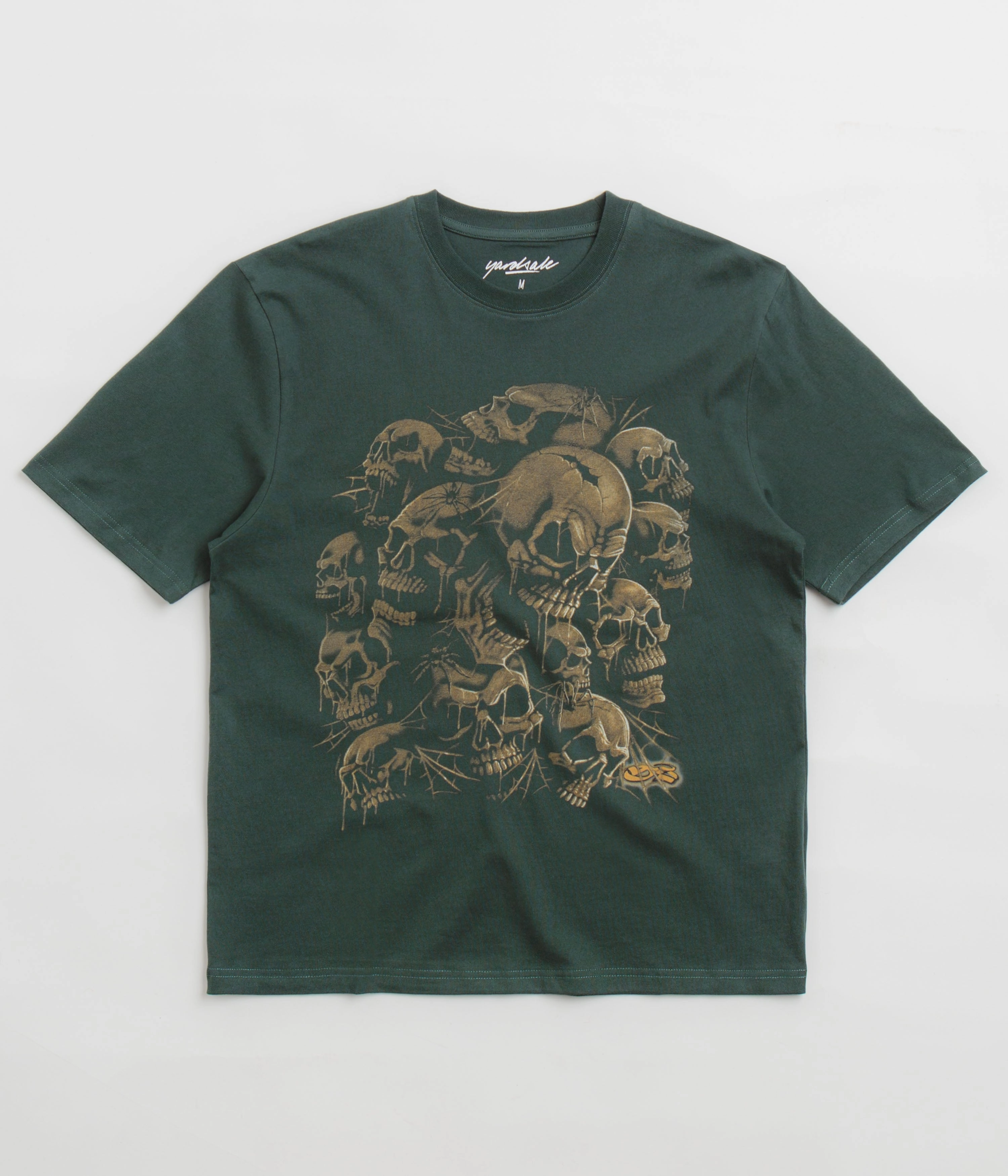 Yardsale Crypt T-Shirt - Dark Green Flattering Design Fur combination