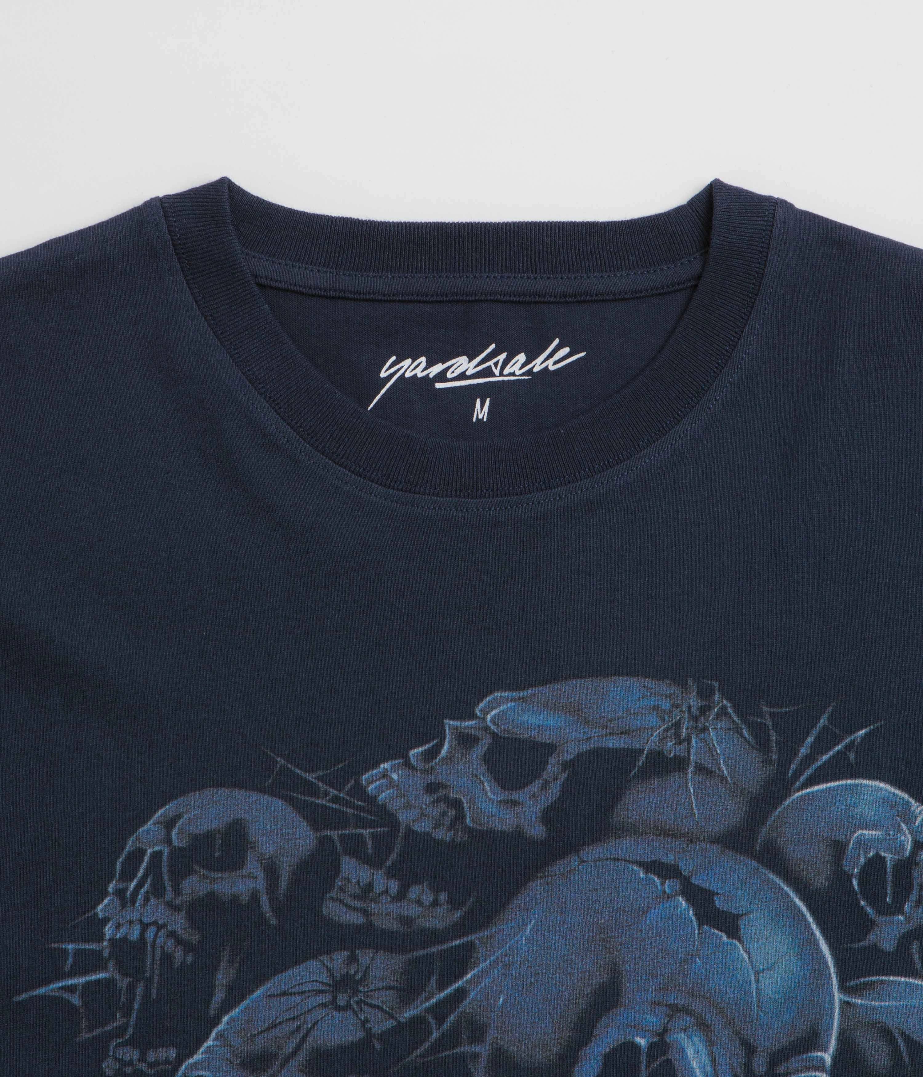 Yardsale Crypt T-Shirt - Navy Cozy Feeling Easy Care Material