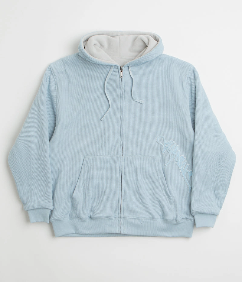 Yardsale Exo Hoodie - Stone Blue Side Slit Versatile Piece