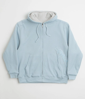 Yardsale Exo Hoodie - Stone Blue Side Slit Versatile Piece