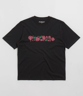 Yardsale Flower T-Shirt - Black Anti Odor Treatment Layering Piece