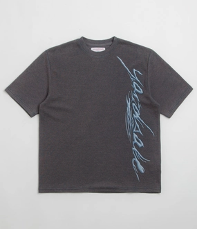 Minimalist Style Yardsale Highlights T-Shirt - Grey / Blue