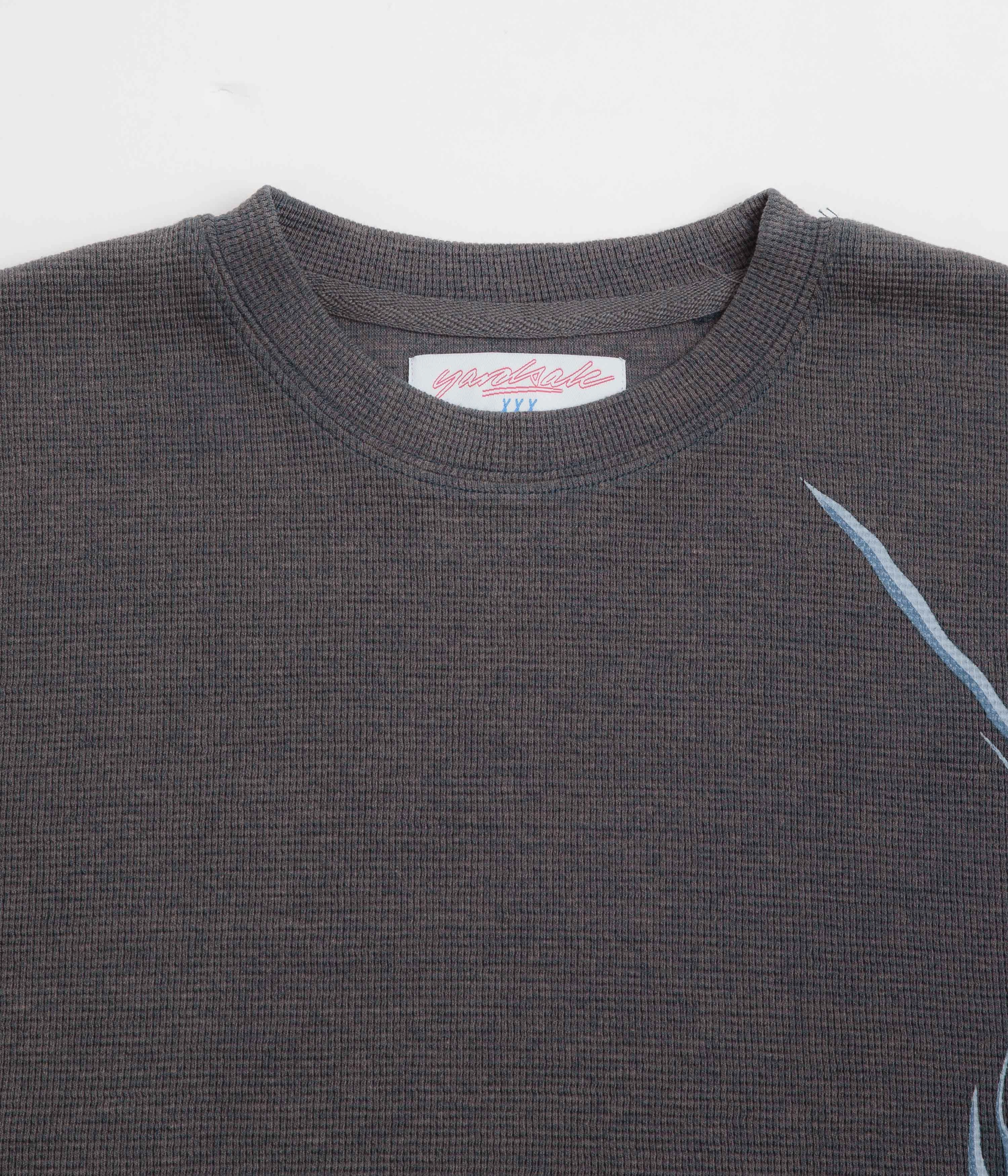 Yardsale Highlights T-Shirt - Grey / Blue UV Protective Fabric Raw Hem Finish