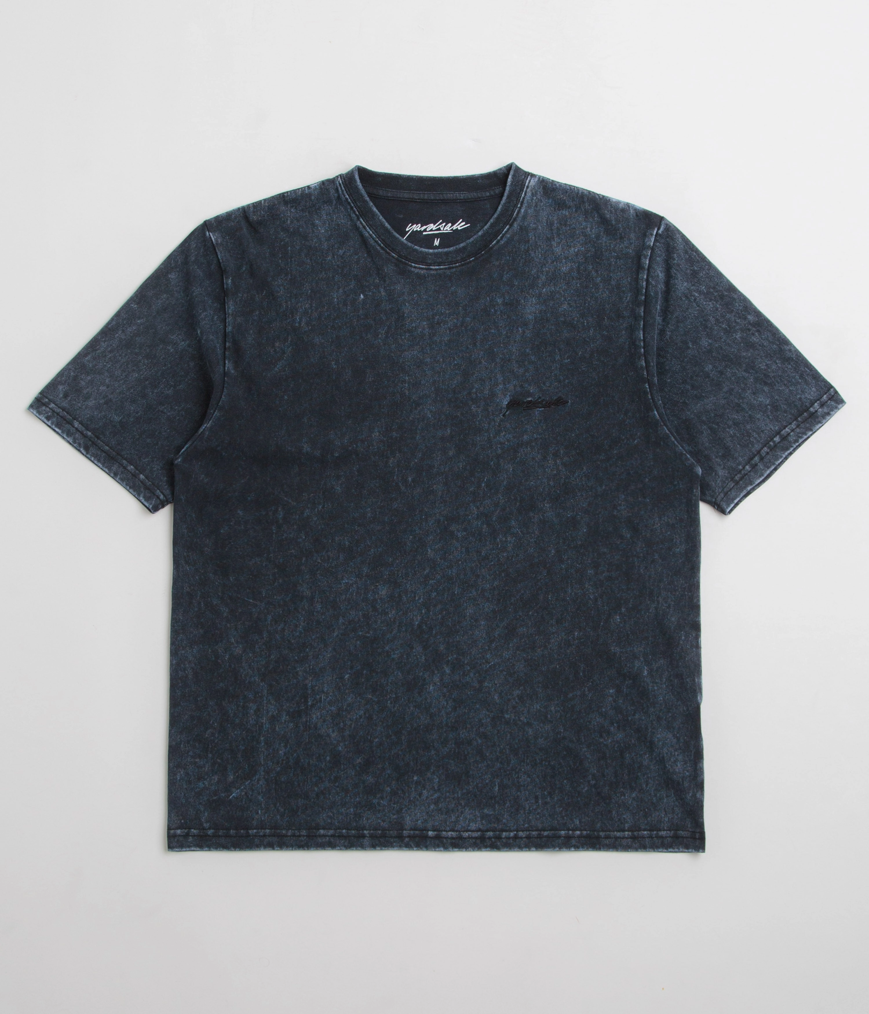 Curved Hemline Yardsale Moonstone T-Shirt - Blue