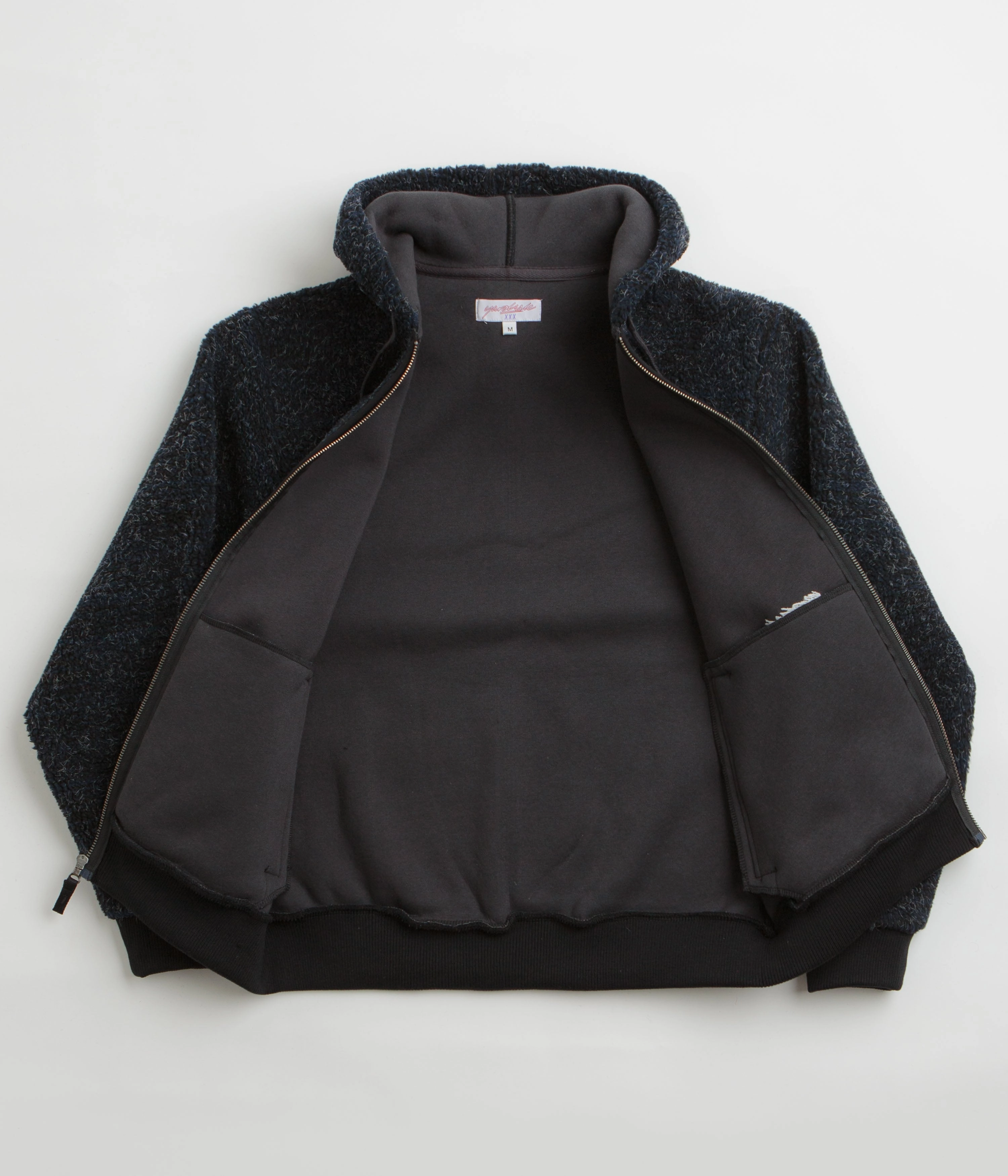 UV Protection Beaver like Yardsale Sherpa Fleece Hoodie - Blue