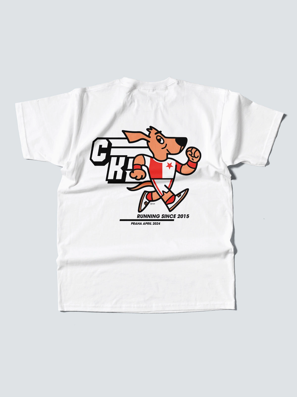 RUNNERS CLUB SLAVIA PRAHA TEE Printed Logo Airflow Ventilation System