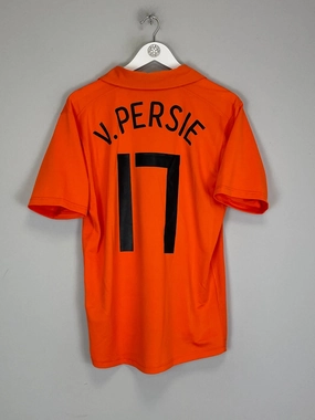 2006/08 NETHERLANDS V.PERSIE #17 HOME SHIRT (M) NIKE Sporty Layers Hygroscopic Fiber Blend